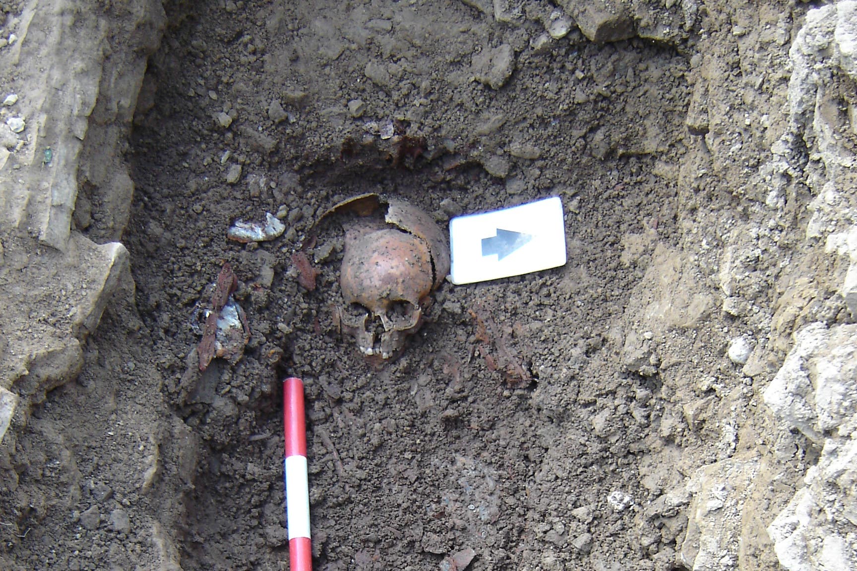 The excavation site in Fewston, North Yorkshire, where the remains were discovered (John Buglass Archaeology Ltd/University of Durham)