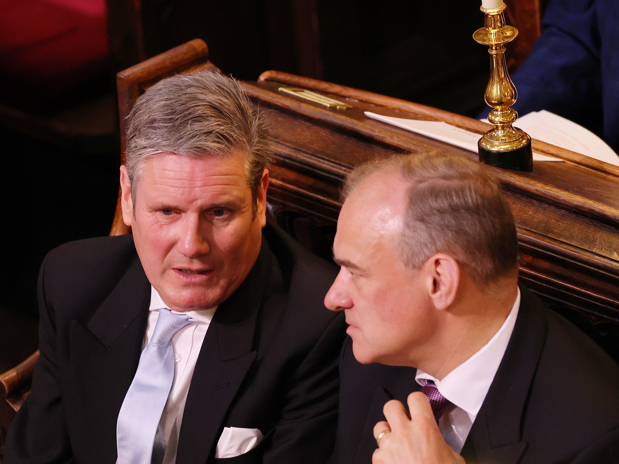 Knights of the long knives: Sir Keir Starmer and Sir Ed Davey have agreed an unofficial pact