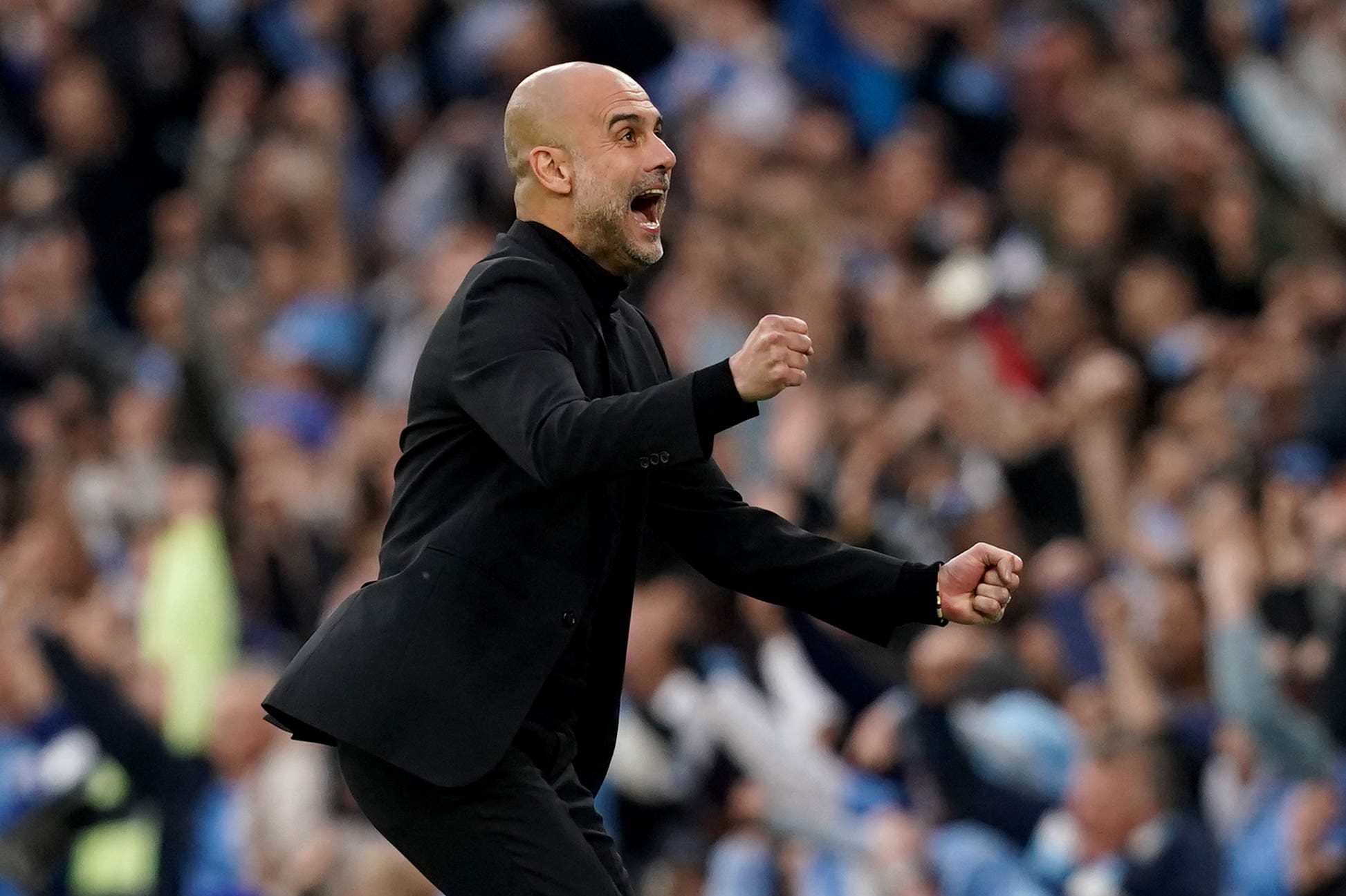 Pep Guardiola’s side beat Real Madrid (Martin Rickett/PA)