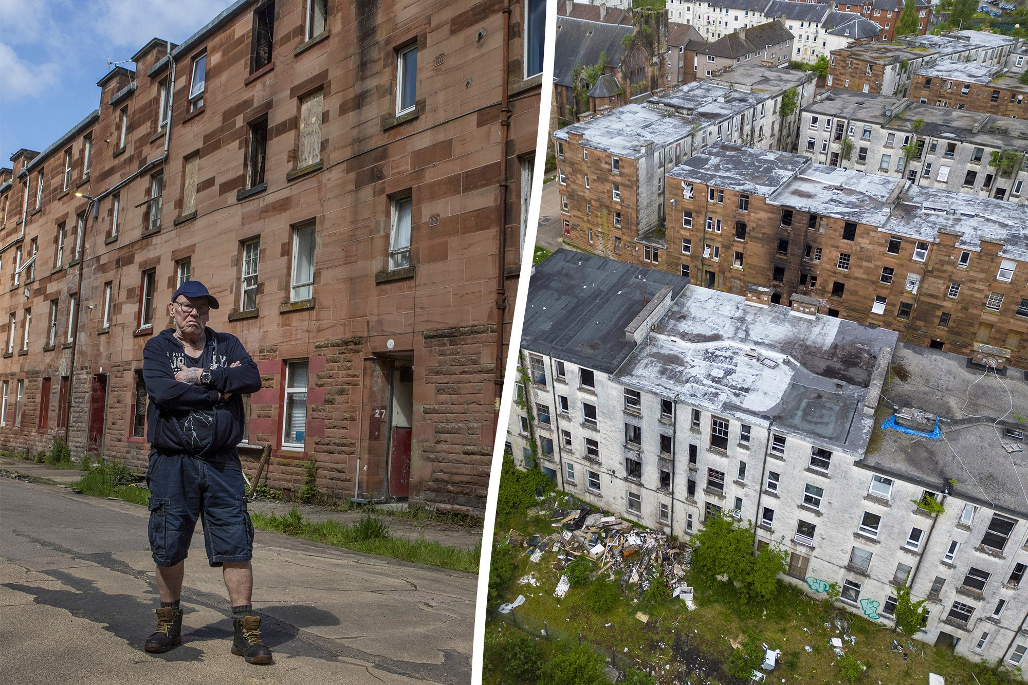 ‘Quite frankly, it’s idyllic’: Man vows to never leave estate dubbed ‘Scotland’s Chernobyl’