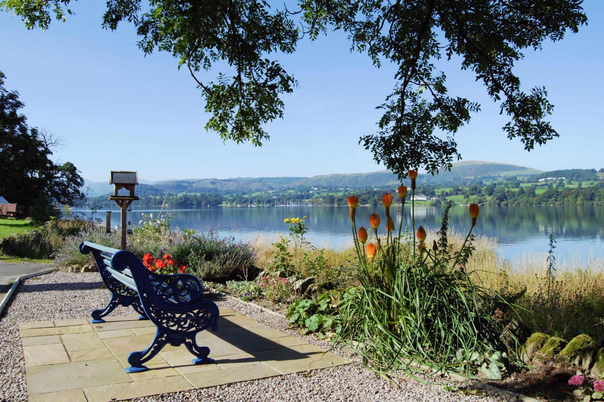 A view of Ullswater lake from the Waterside House campsite