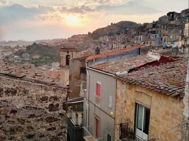 A view over the bargain homes in Mussomeli