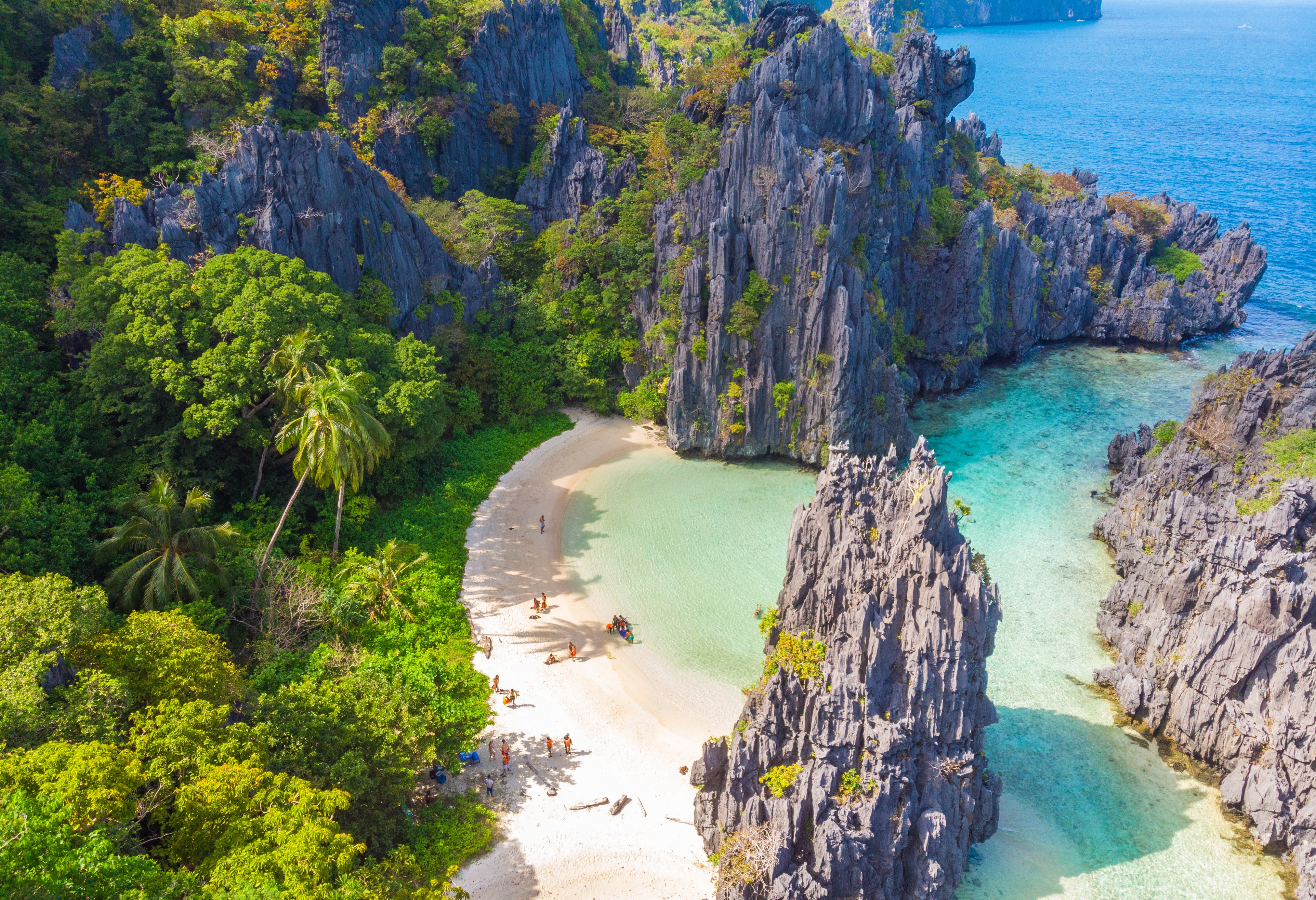 The white sands of Hidden Beach in the Philippines made the top 10