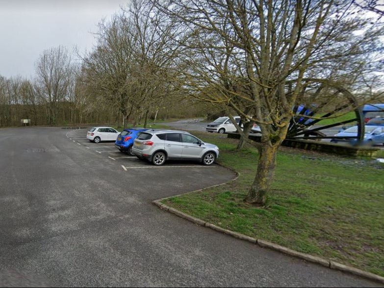 The car park for Shipley Country Park