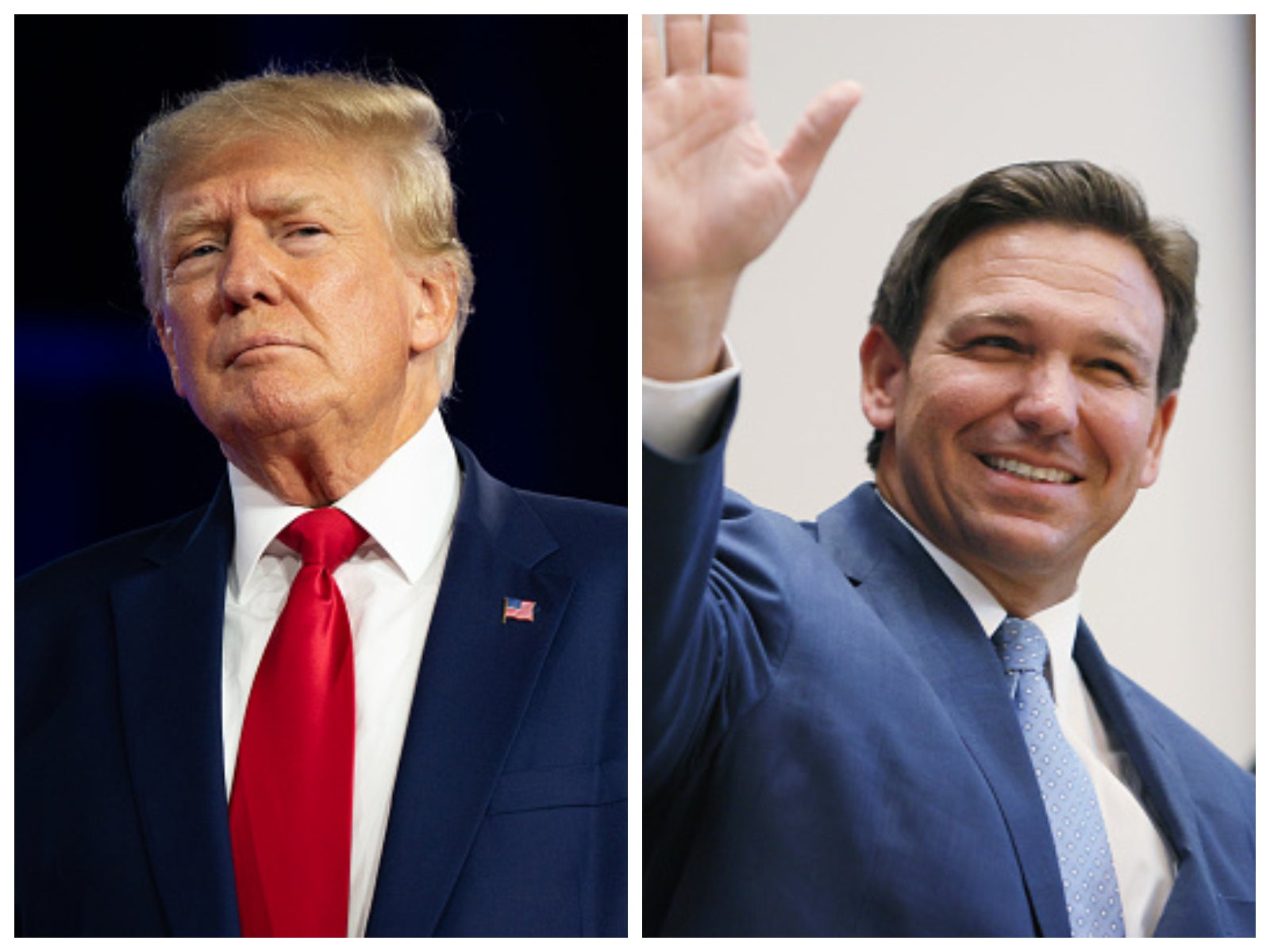 Trump news – live: DeSantis to enter presidential race next week as Trump claims governor’s ‘magic is gone’
