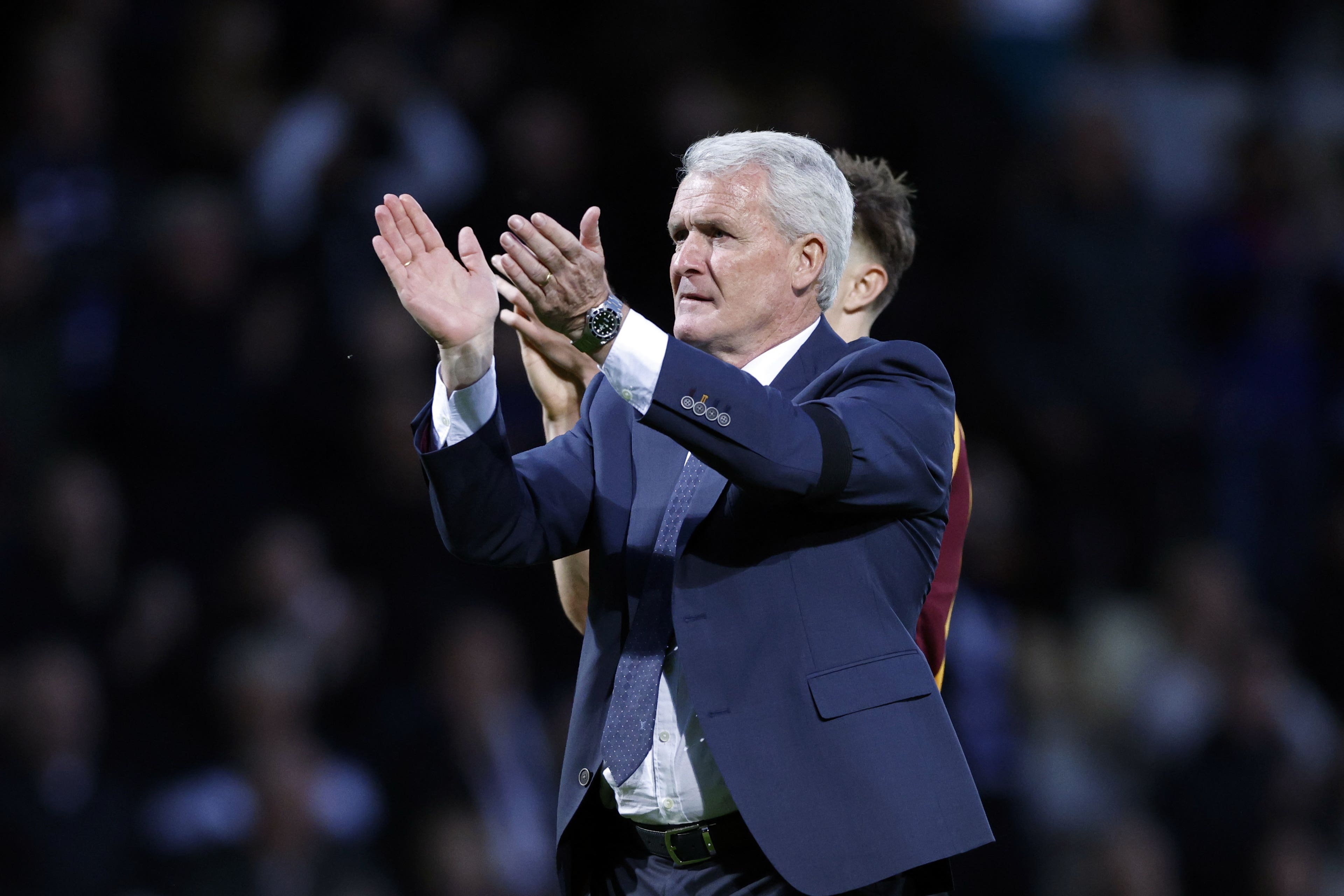 Mark Hughes thinks Bradford are under no pressure (Richard Sellers/PA)