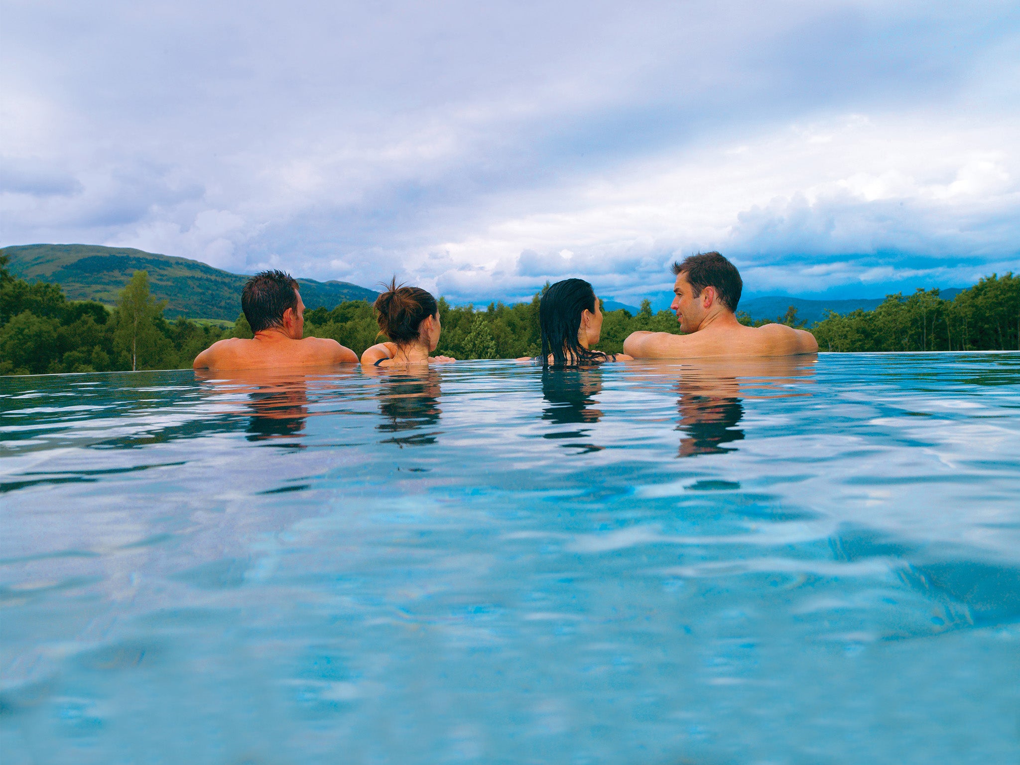 Take a dip in the rooftop infinity pool