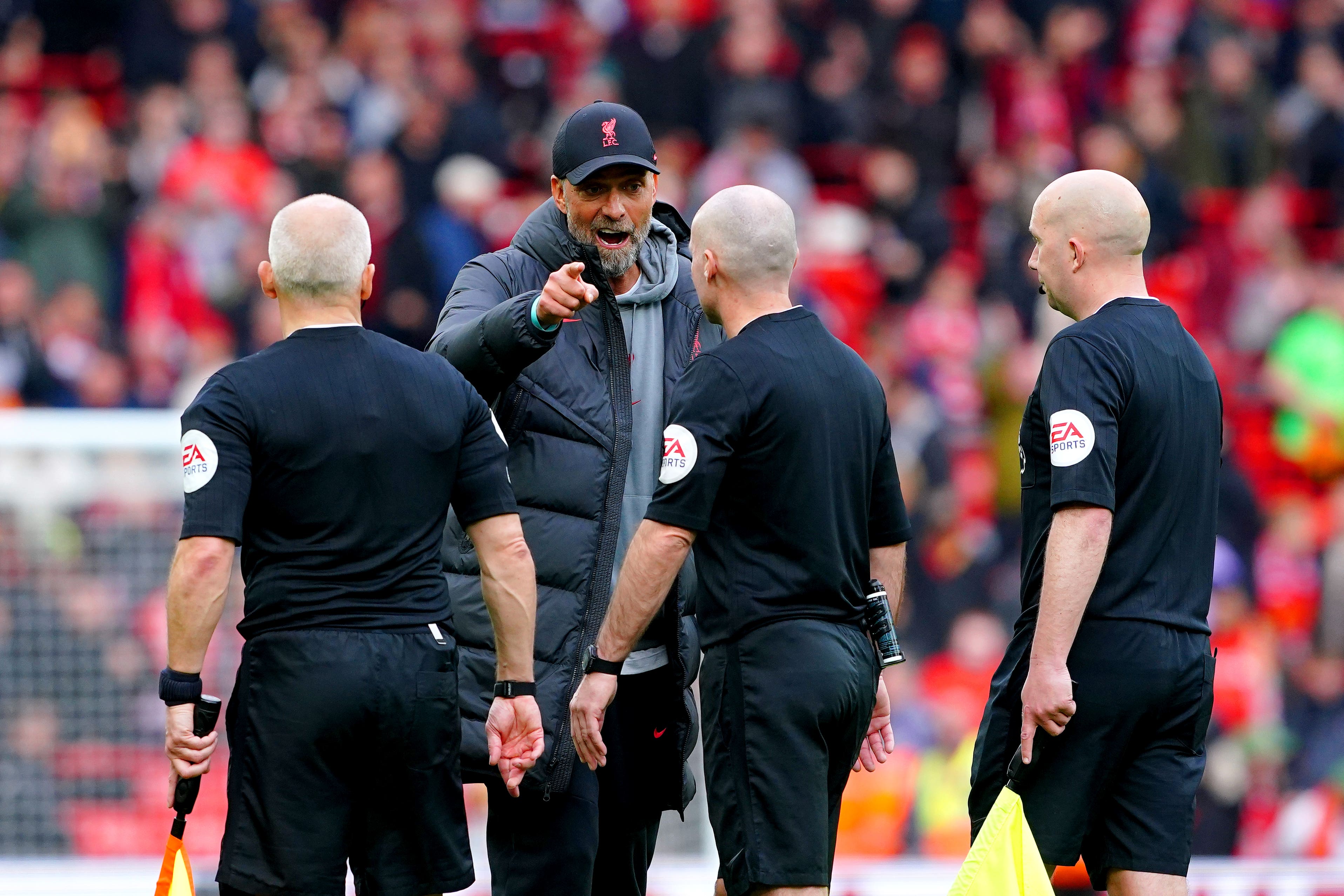 Jurgen Klopp made his feelings about referee Paul Tierney clear