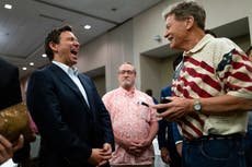 Ron DeSantis mocked over bizarre video of roaring laughter: ‘A faulty robot’