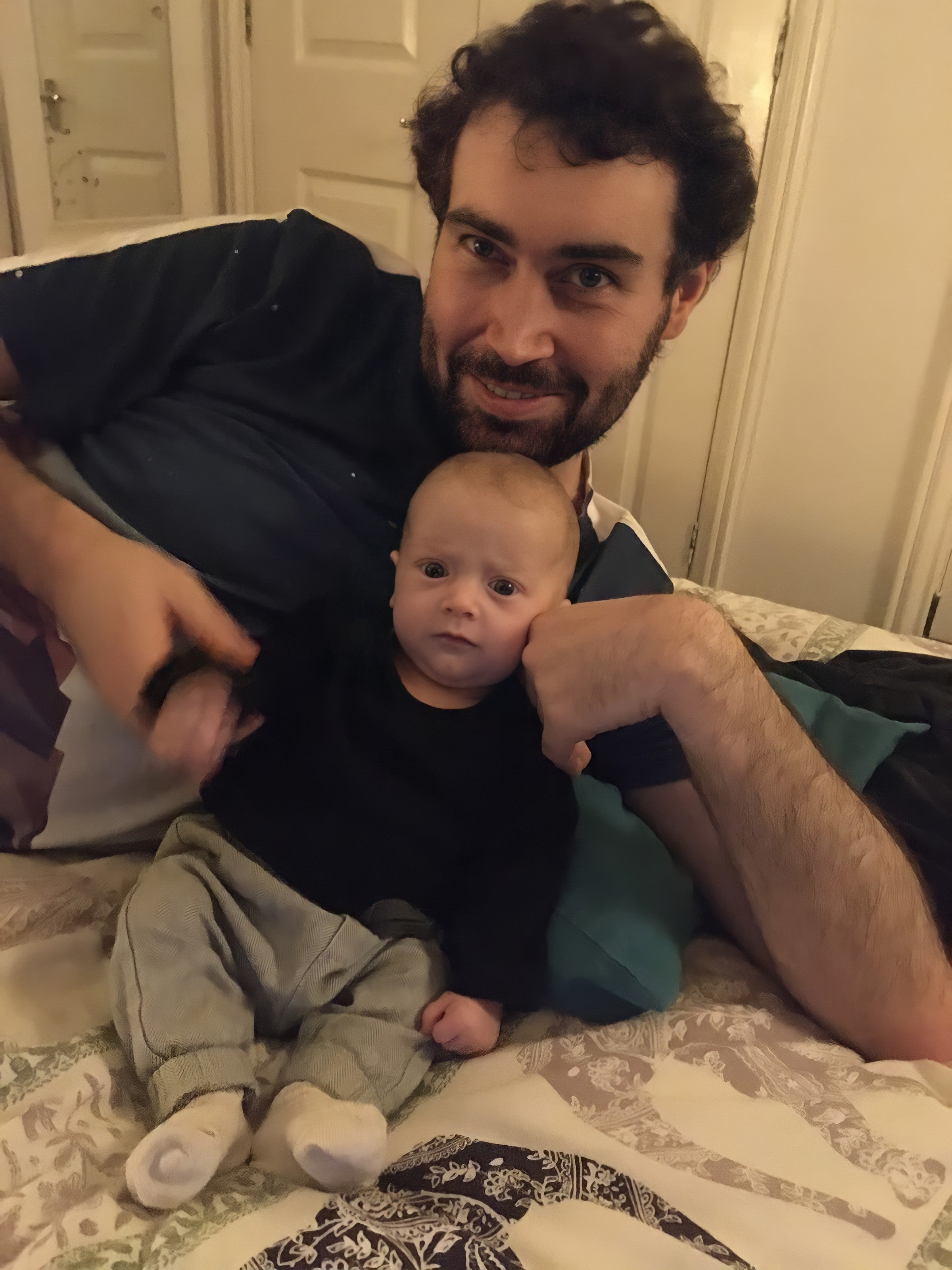 Matthew Willson, who was shot dead in Brookhaven, Georgia, in 2022, with his nephew Tyko, who was just four months old when he died