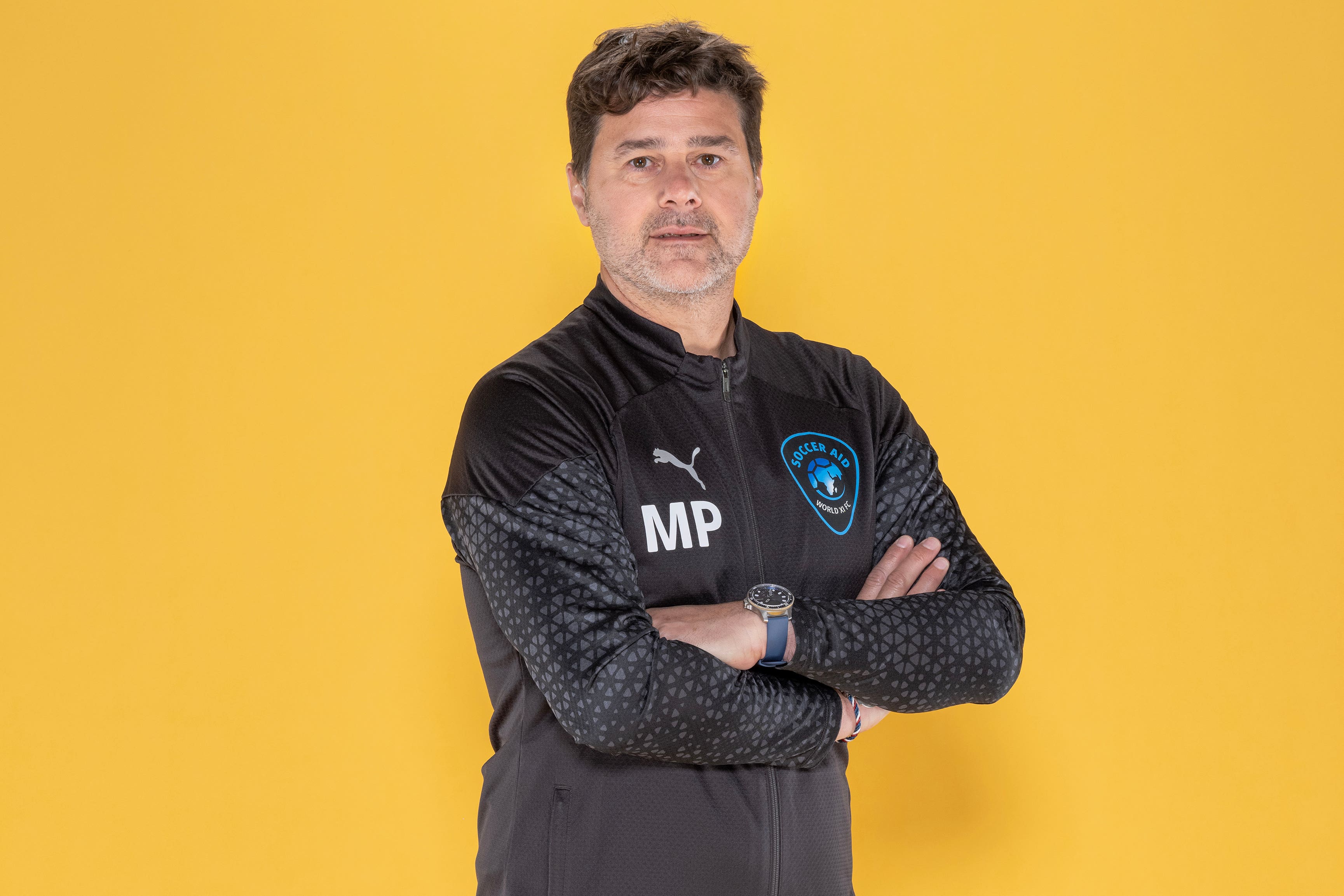 Mauricio Pochettino is managing the Soccer Aid World XI (Daniel Hambury for UNICEF UK and Soccer Aid Productions)