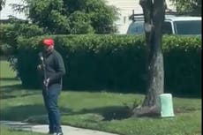 TV station under fire for report on man with AR-15 ‘protesting’ gun control at school bus stop