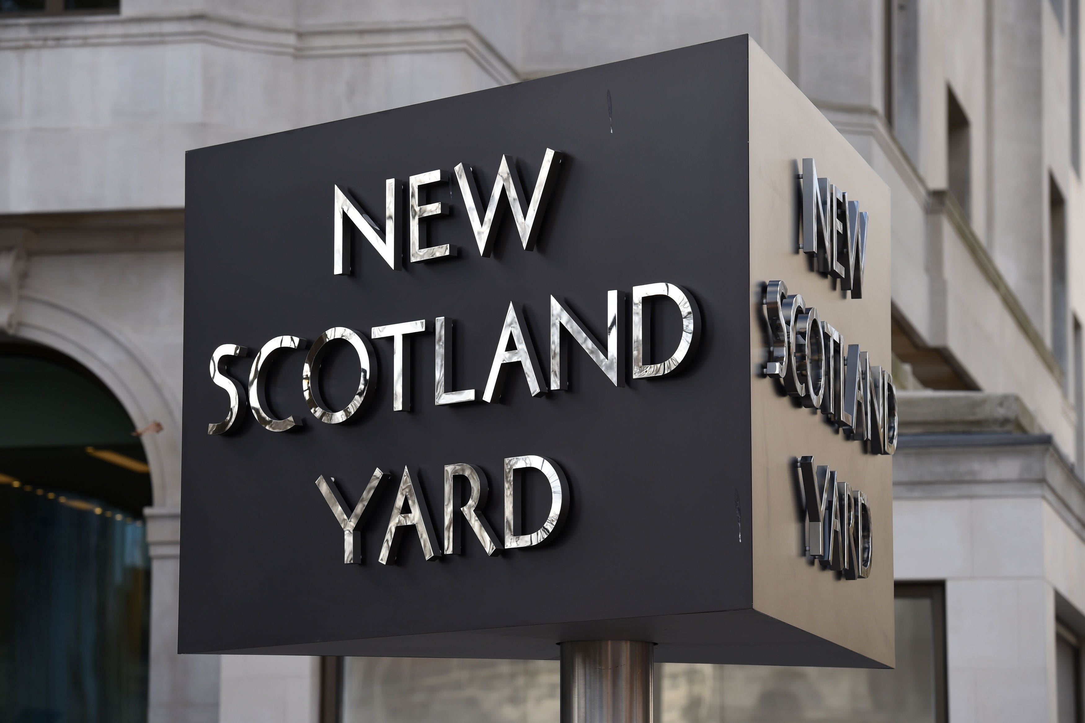 Hundreds of animal rights activists gathered outside New Scotland Yard on Westminster Embankment on 11 May to protest against the shooting of the dog