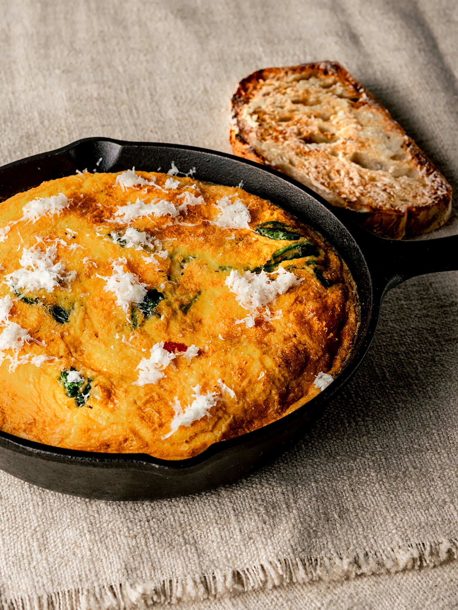 Baking your omelette will result in a colourful, light and fluffy masterpiece