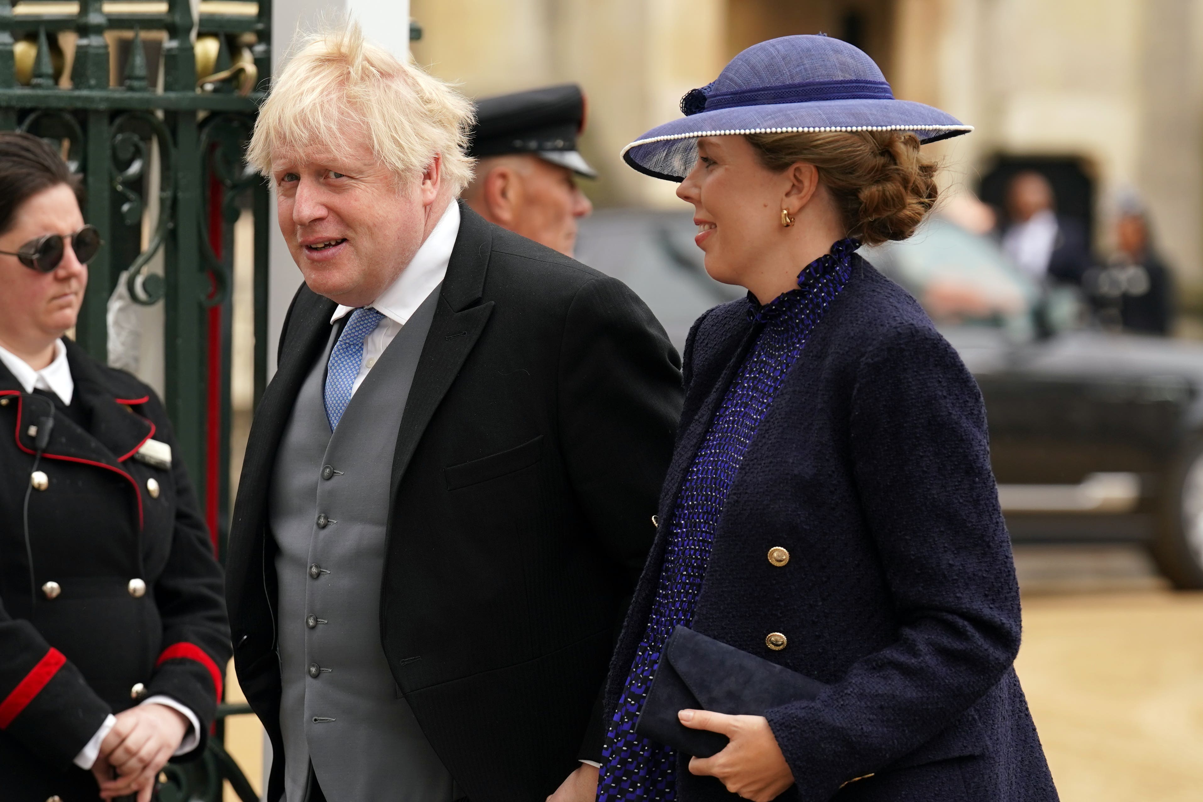 Former prime minister Boris Johnson and his wife Carrie Johnson are expecting their third child (Andrew Milligan/PA)