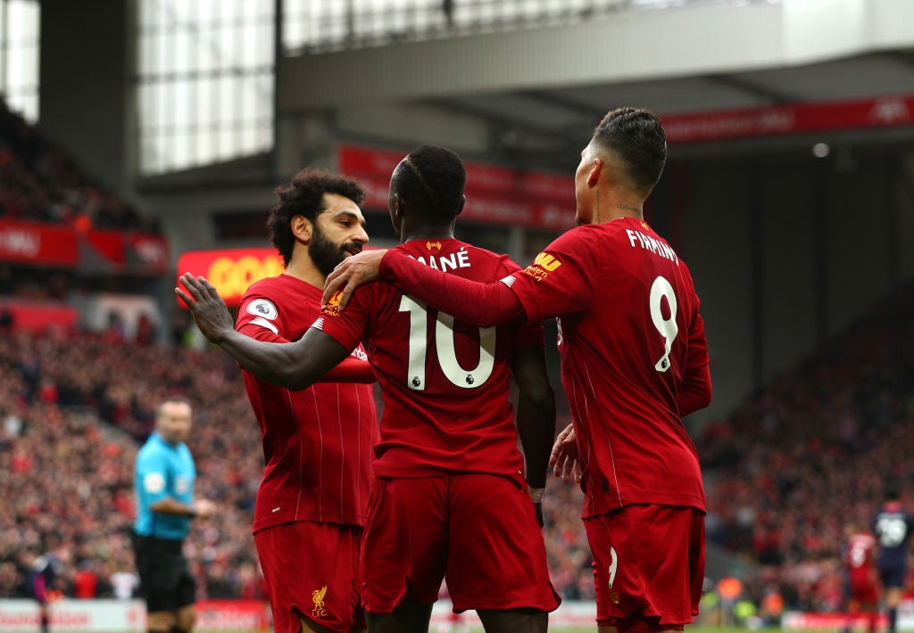 Only Sadio Mane and Roberto Firmino have come close to matching Salah’s numbers