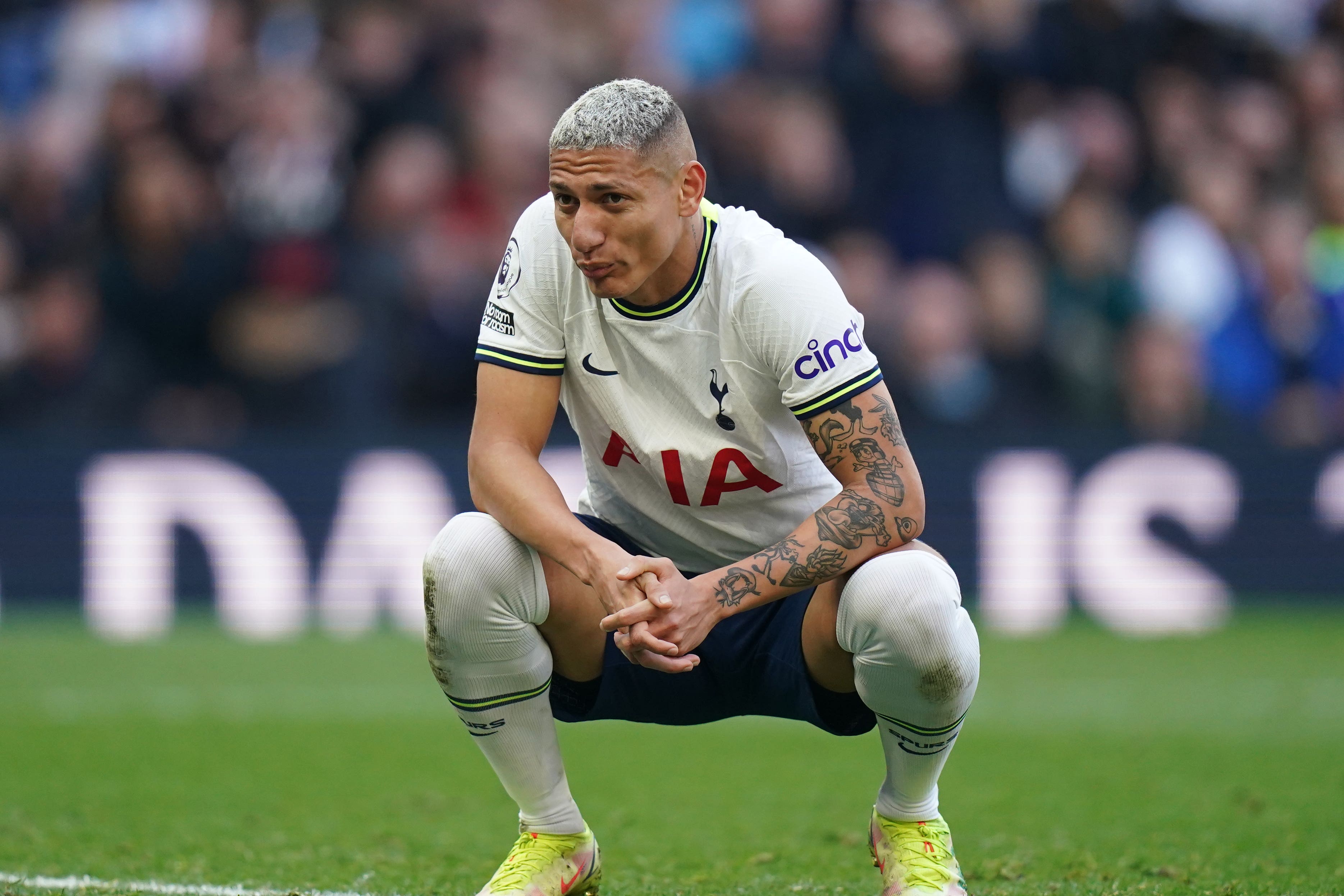 Richarlison has endured a difficult first season at Tottenham (John Walton/PA)