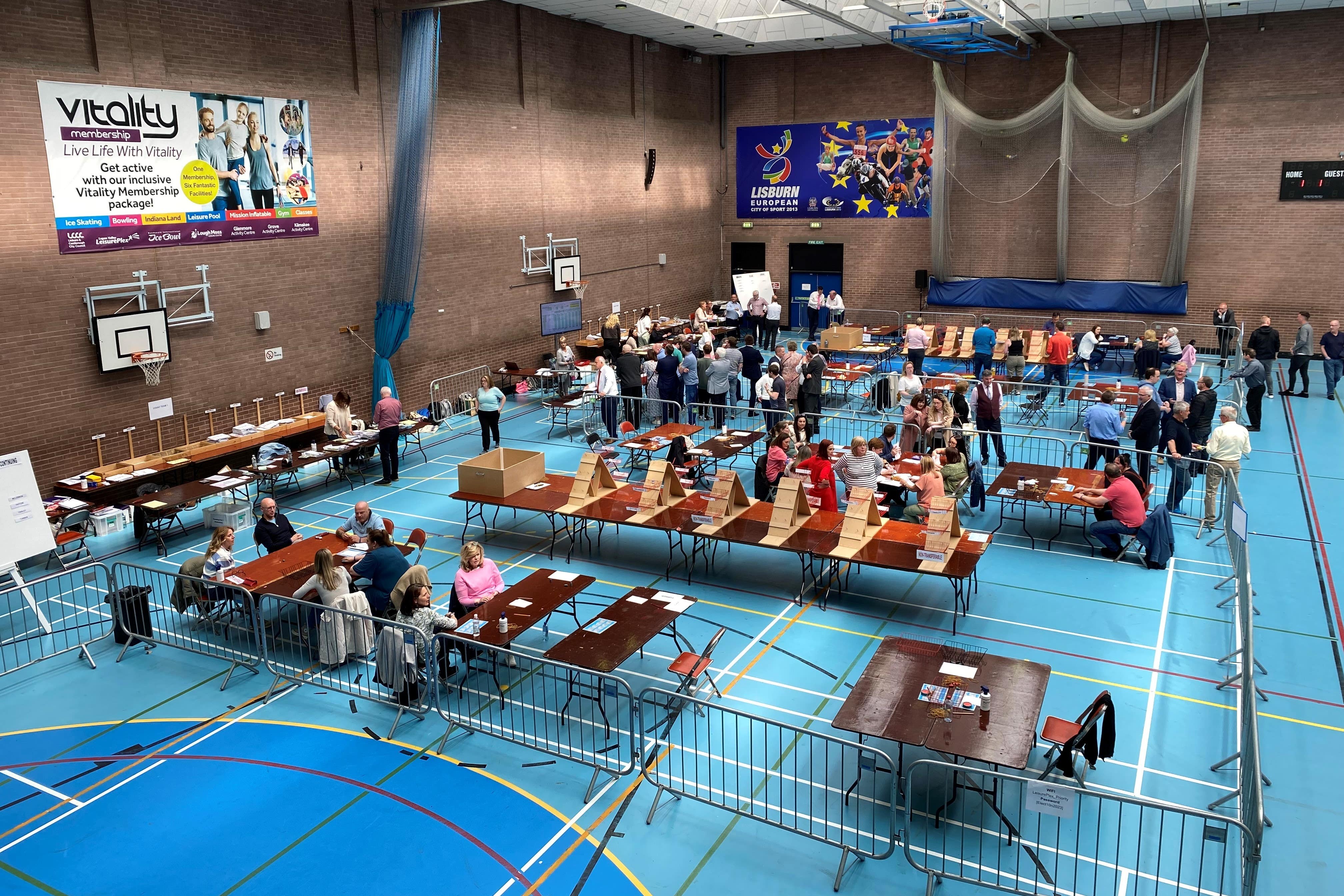 Voting is continuing in the Northern Ireland local government elections (Jonathan McCambridge/PA)