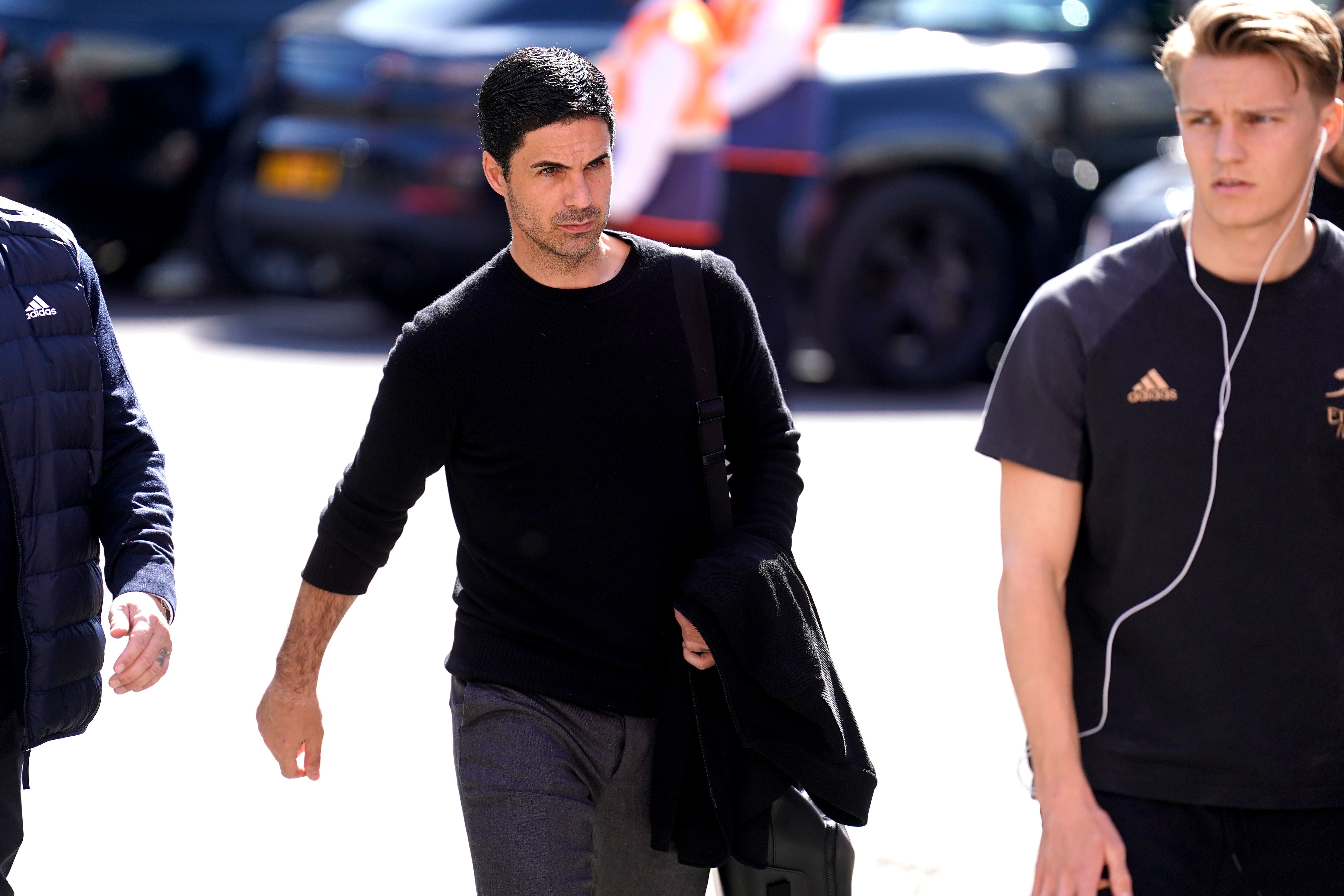 Mikel Arteta saw his side’s faint title hopes ended (Mike Egerton/PA)