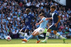 Man City vs Chelsea LIVE: Premier League trophy presentation delayed by pitch invasion