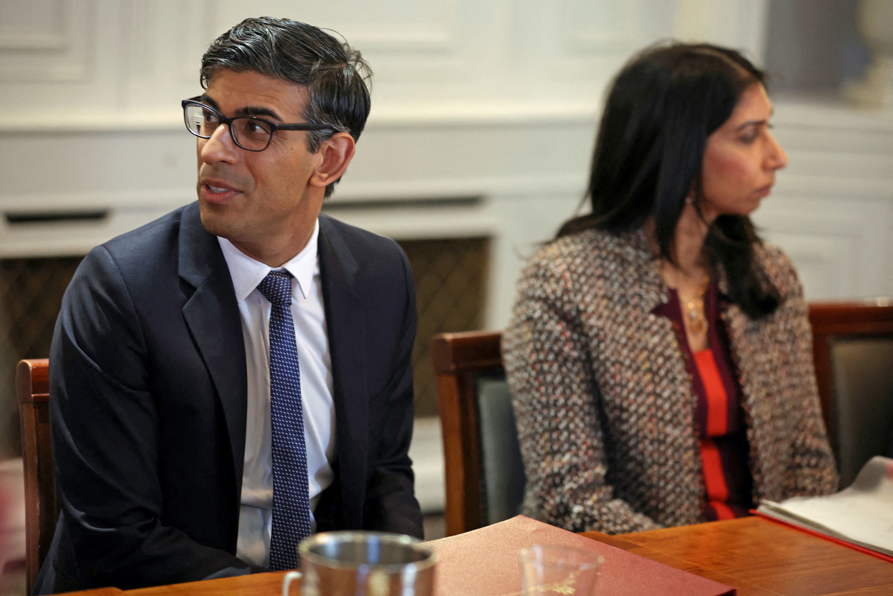 Rishi Sunak and Suella Braverman are both under pressure to bring down immigration