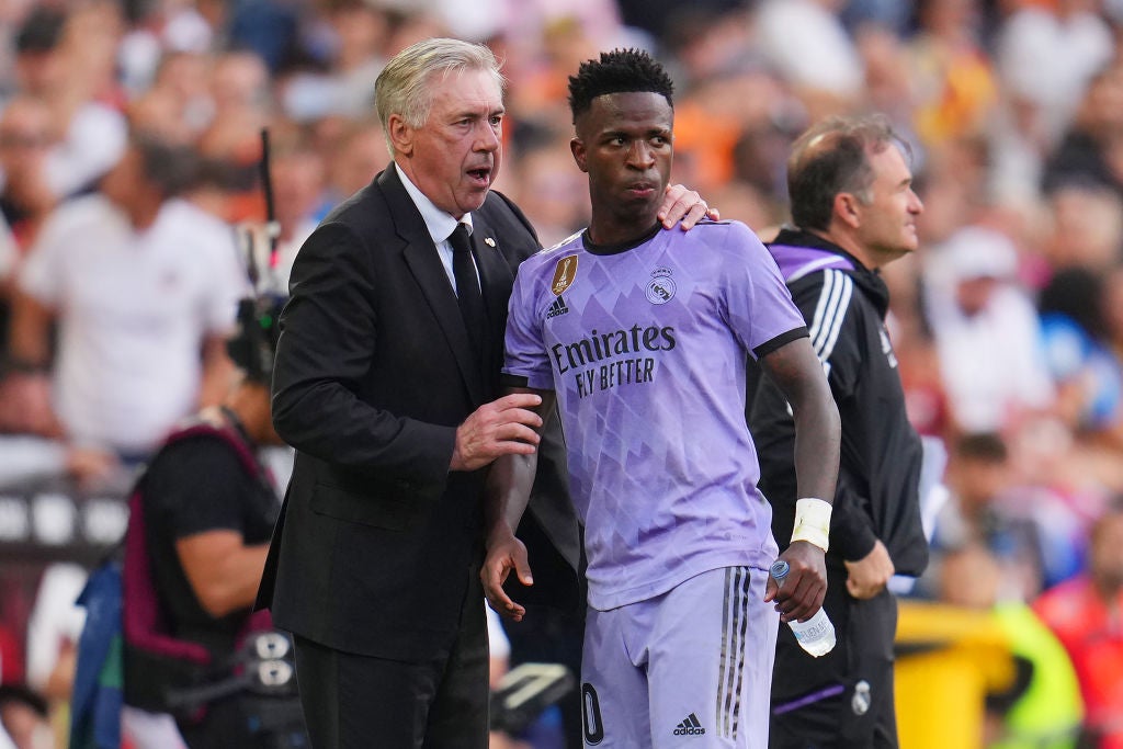 Real Madrid manager Ancelotti refused to talk about football after Vinicius was abused