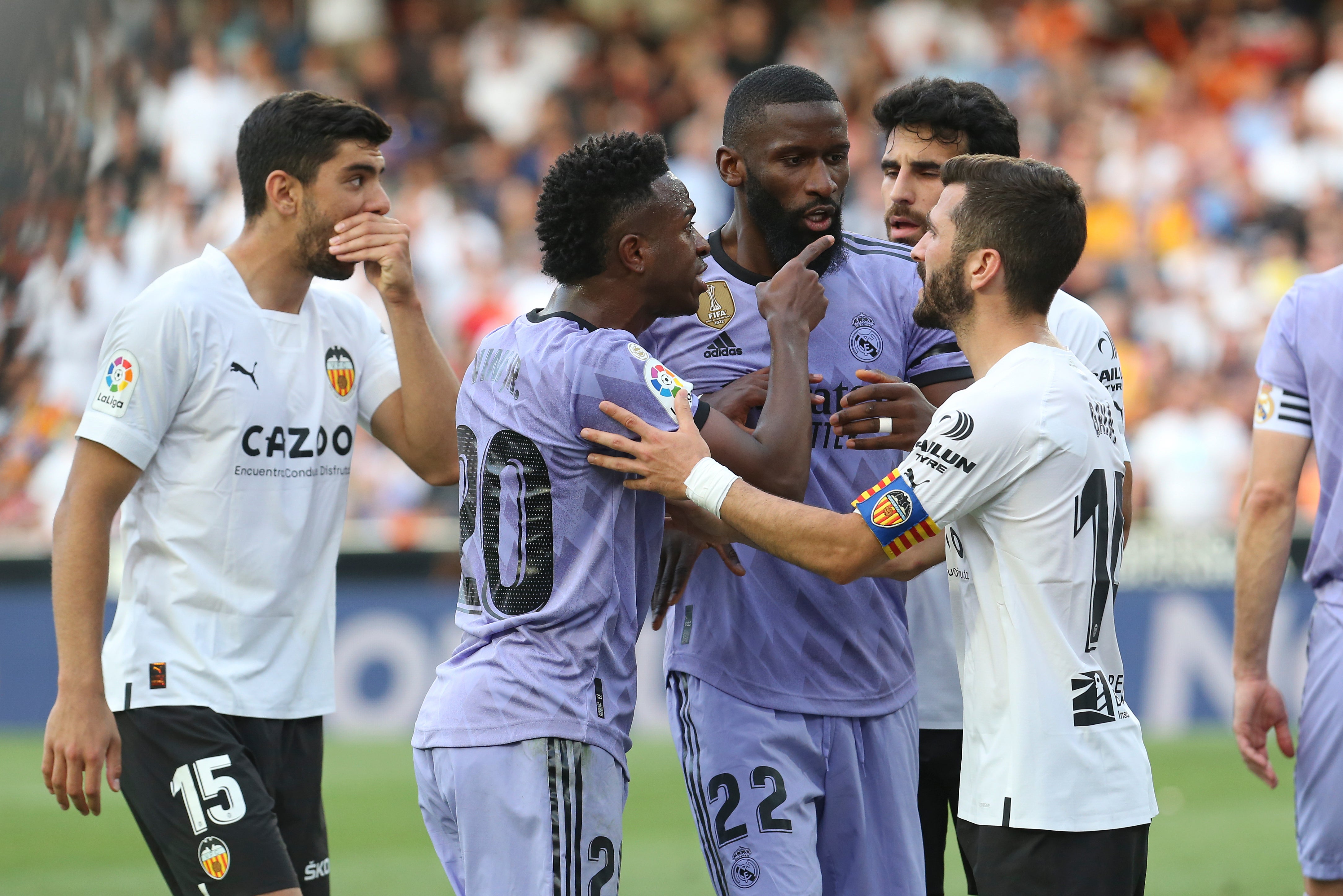 Vinicius was furious after being subjected to more racial abuse against Valencia