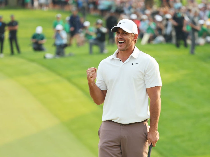 Brooks Koepka celebrates his third PGA Championship title