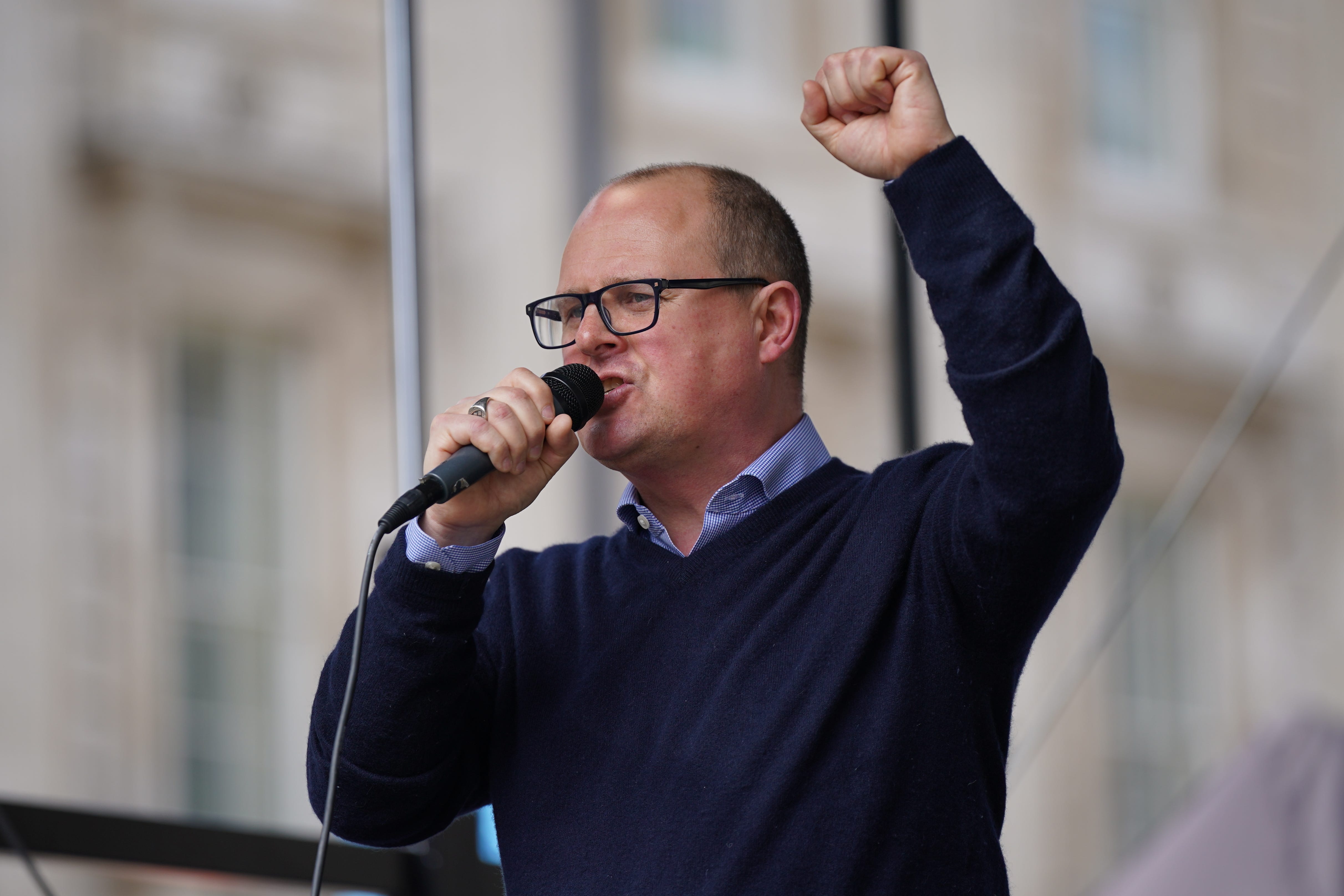 Paul Nowak, general secretary of the TUC, will speak at a protest against the Government’s legislation on minimum levels of service during strikes (Yui Mok/PA)