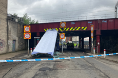 Investigation after double-decker bus hits bridge in Glasgow leaving 10 injured