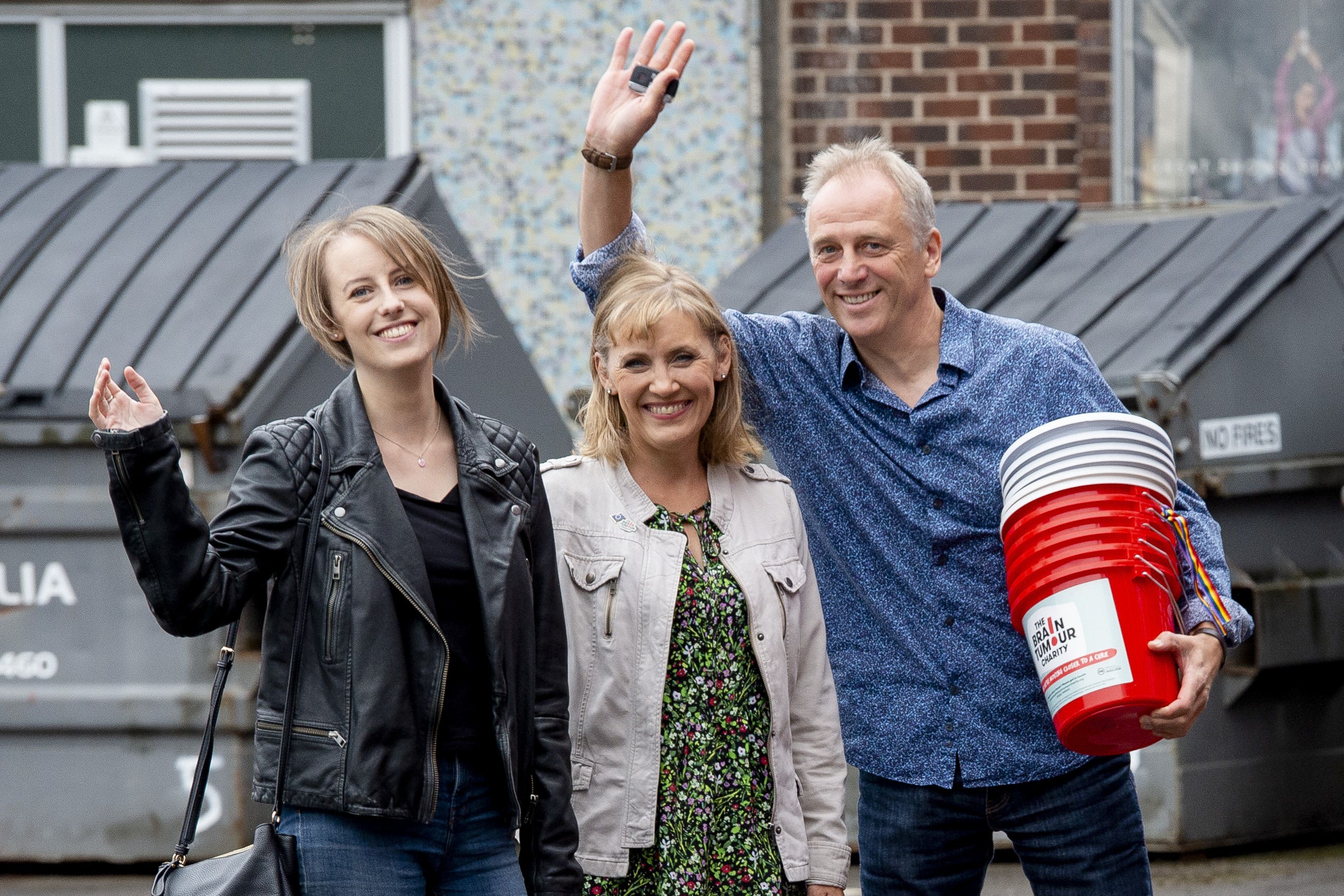 Laura Nuttall (left) with her mum Nicola and dad Mark (Peter Powell/PA)