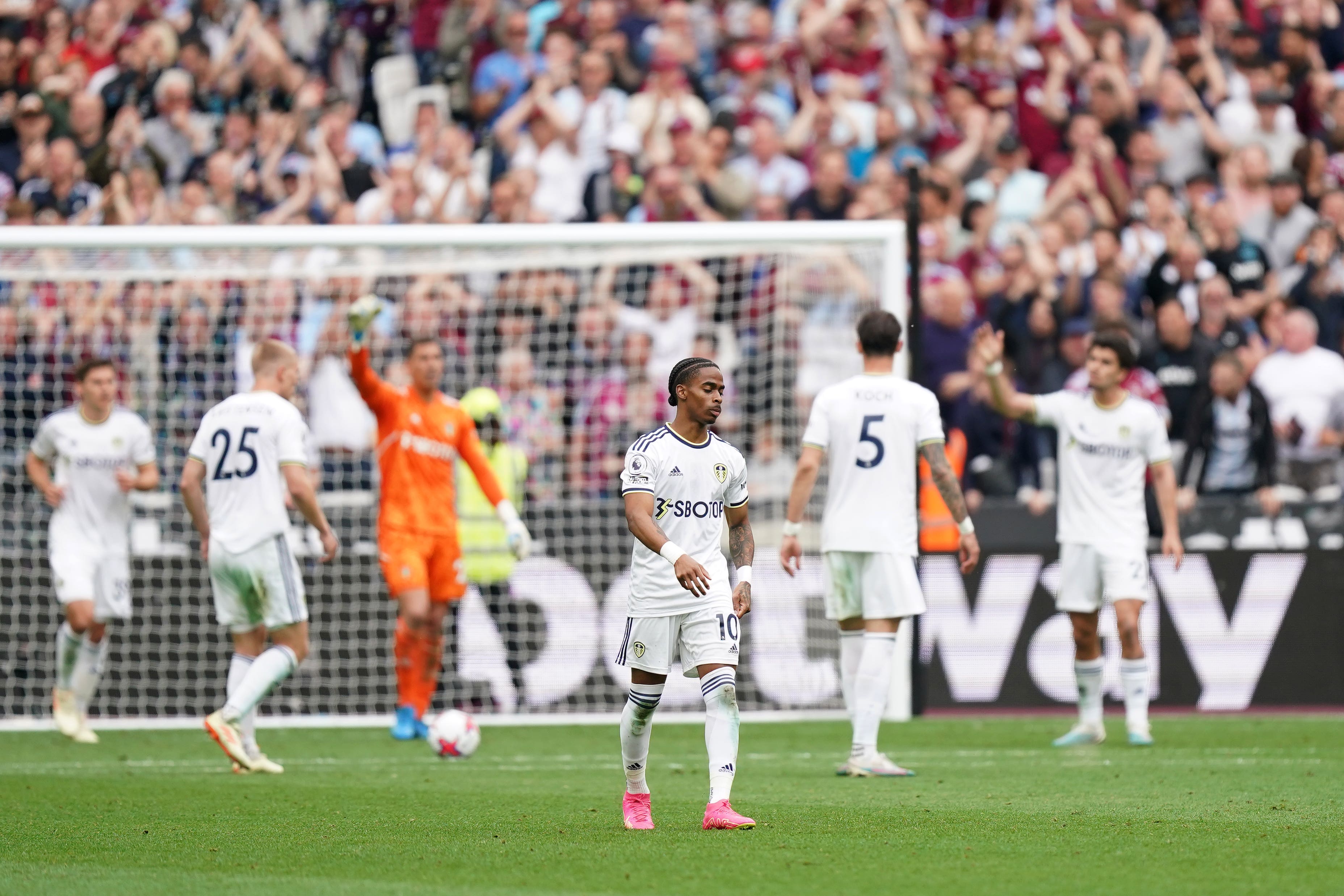 Leeds are heading back to the Championship (Mike Egerton/PA)