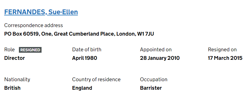 Suella Braverman resigned from the Africa Justice Foundation weeks before being elected as a Conservative MP in the 2015 general election