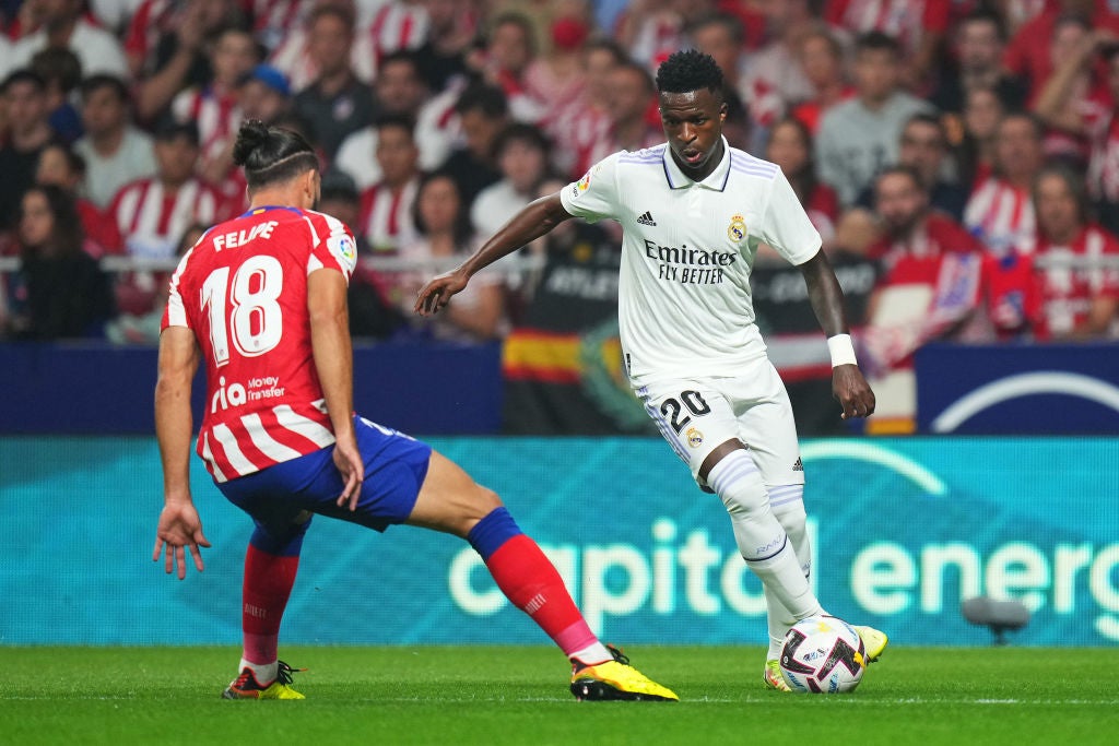 Vinicius Jr was racially abused at Atletico Madrid in September