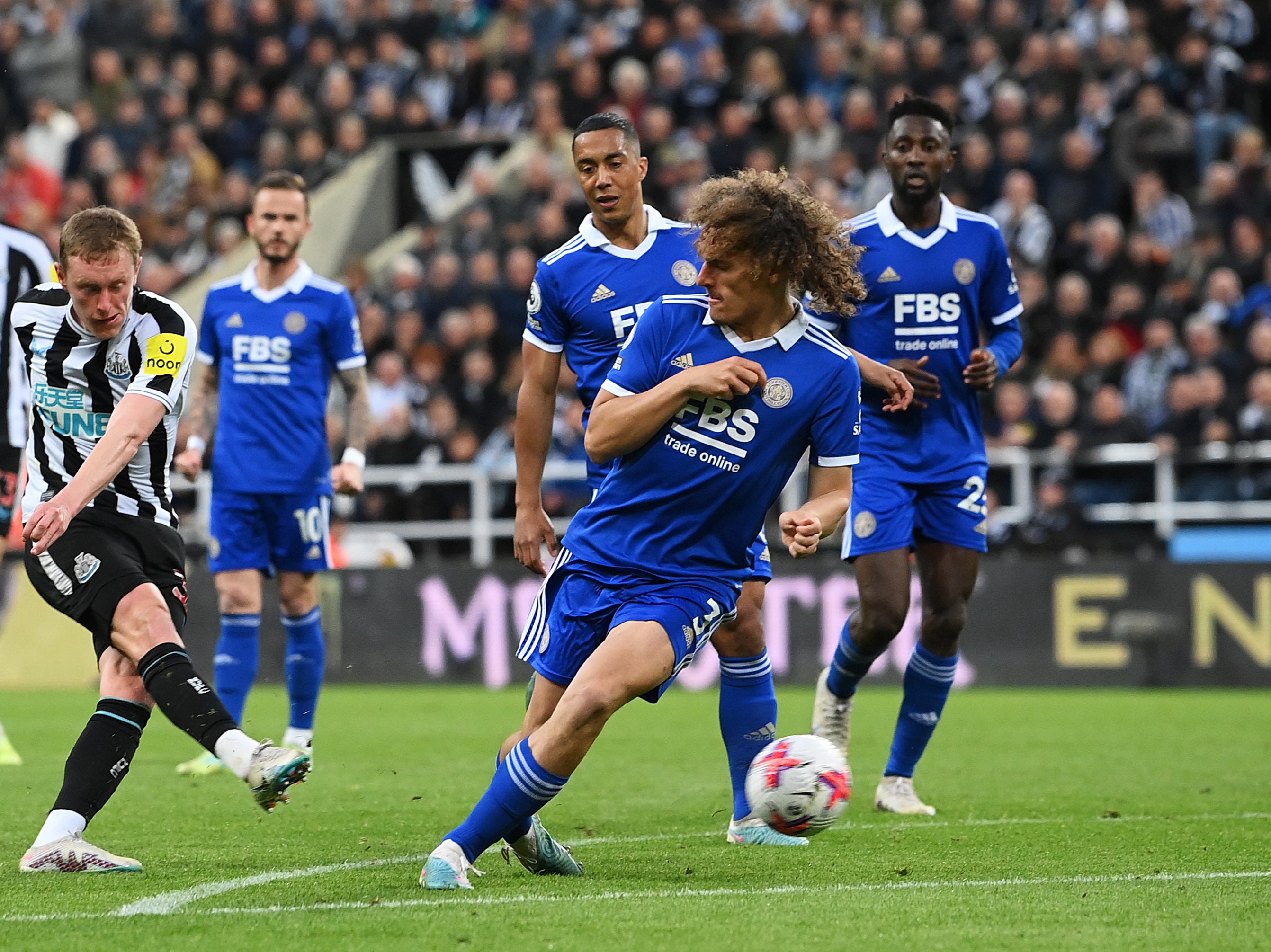 Outgunned: Leicester had one shot against Newcastle, who had 23