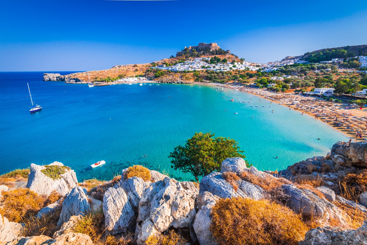 Lindos, a village on the island of Rhodes