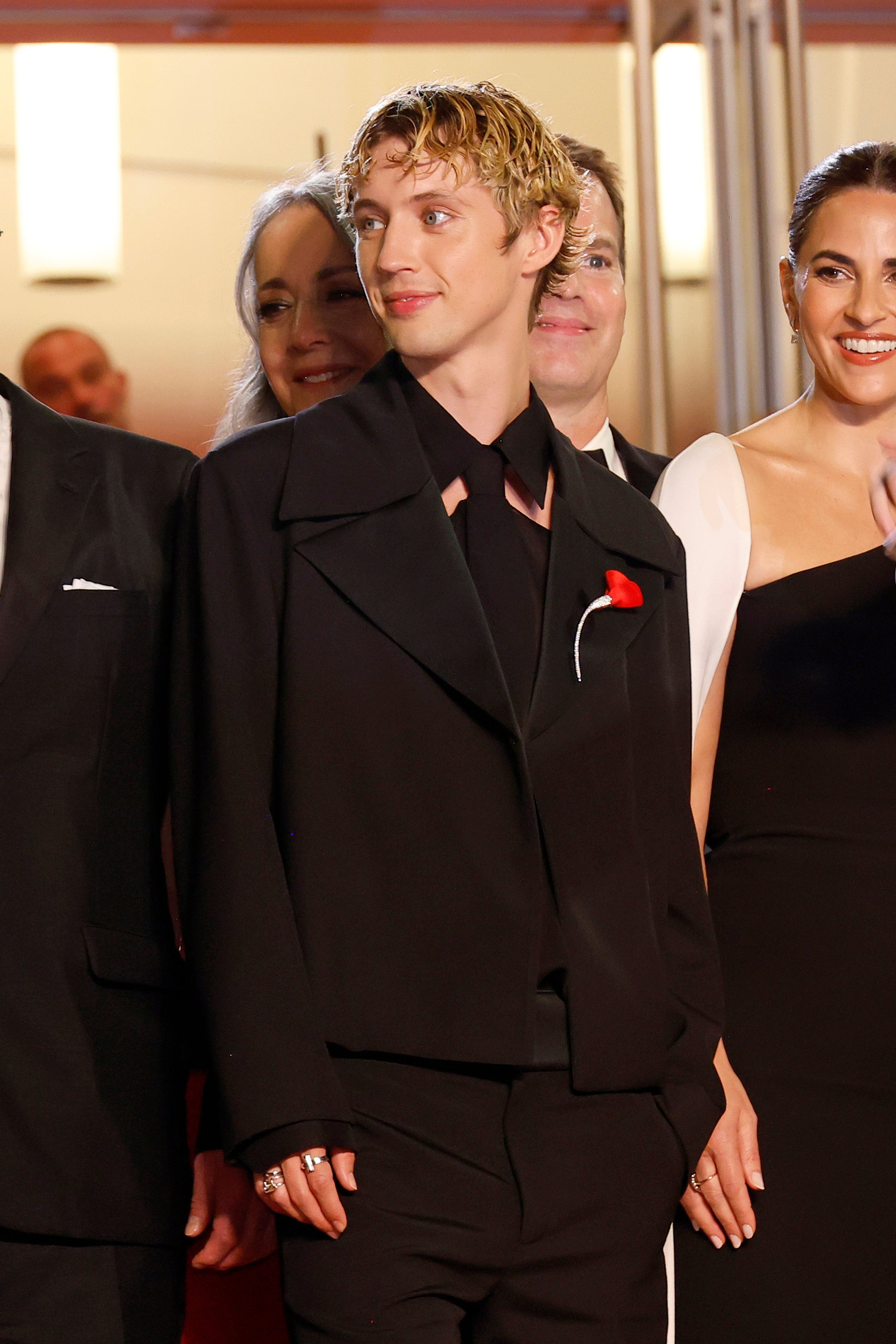 Troye Sivan attends the "The Idol" red carpet during the 76th annual Cannes film festival at Palais des Festivals on May 22, 2023