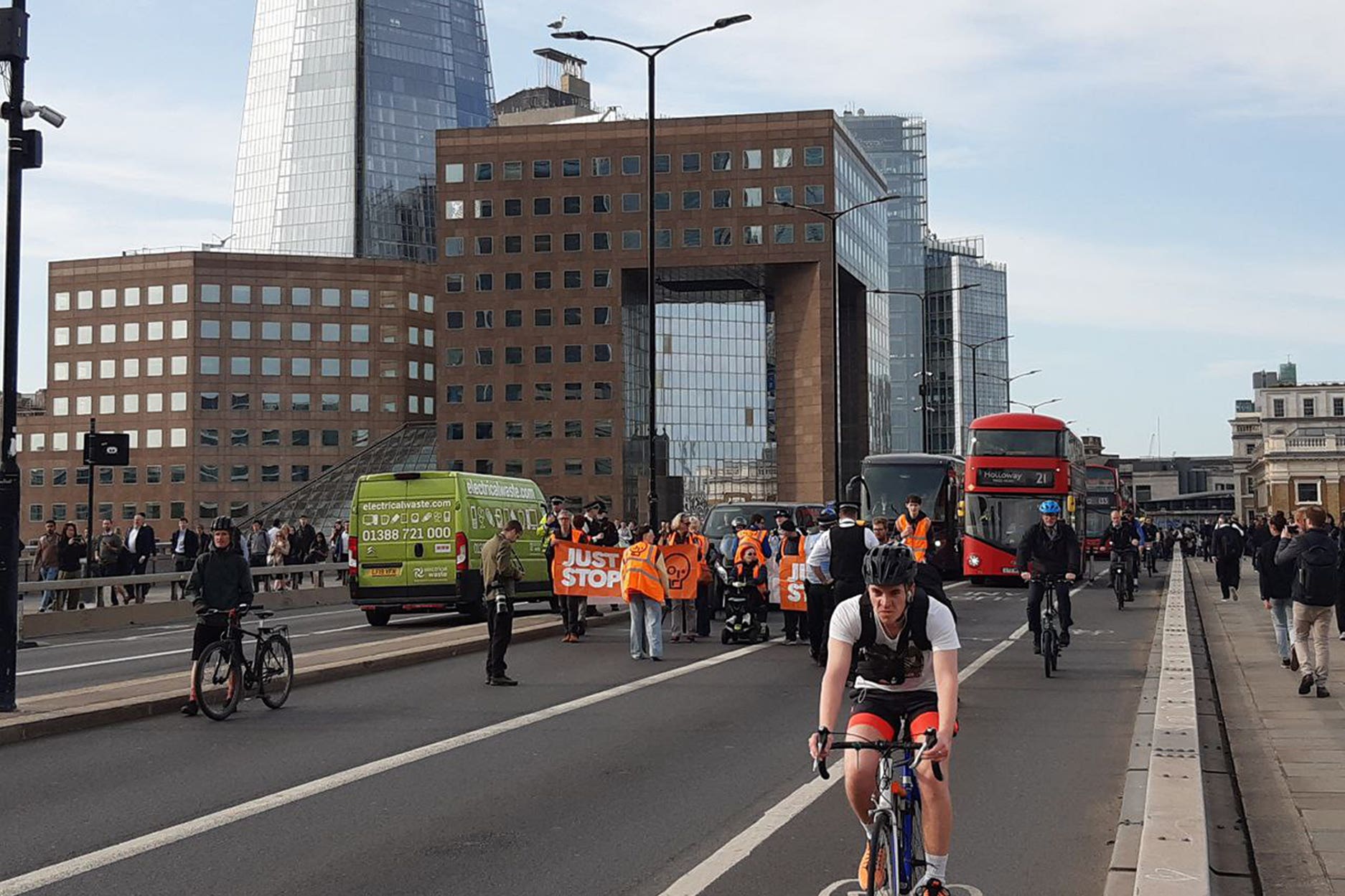 Activists in central London (Just Stop Oil)