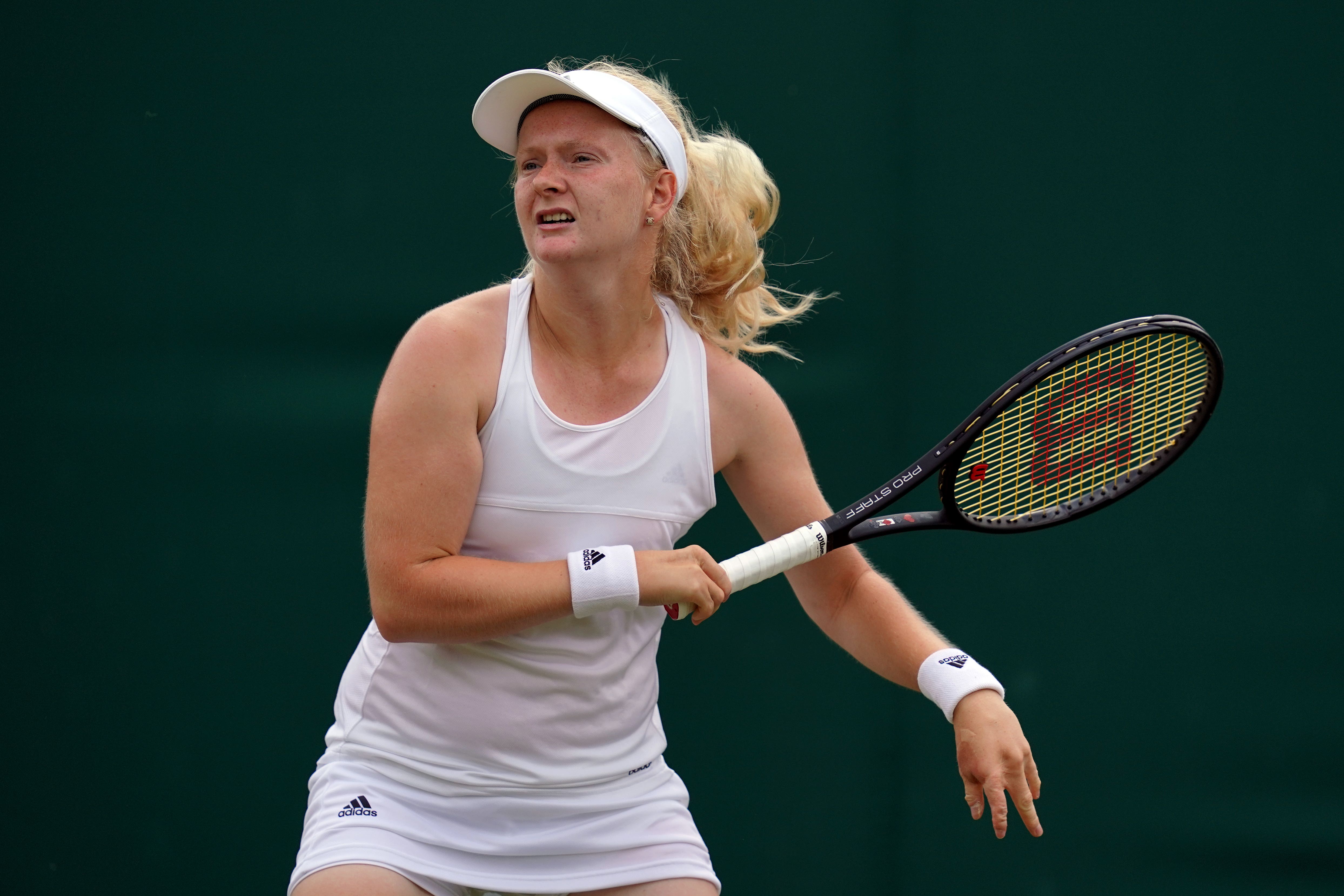 Fran Jones picked up an injury in qualifying at the French Open (John Walton/PA)