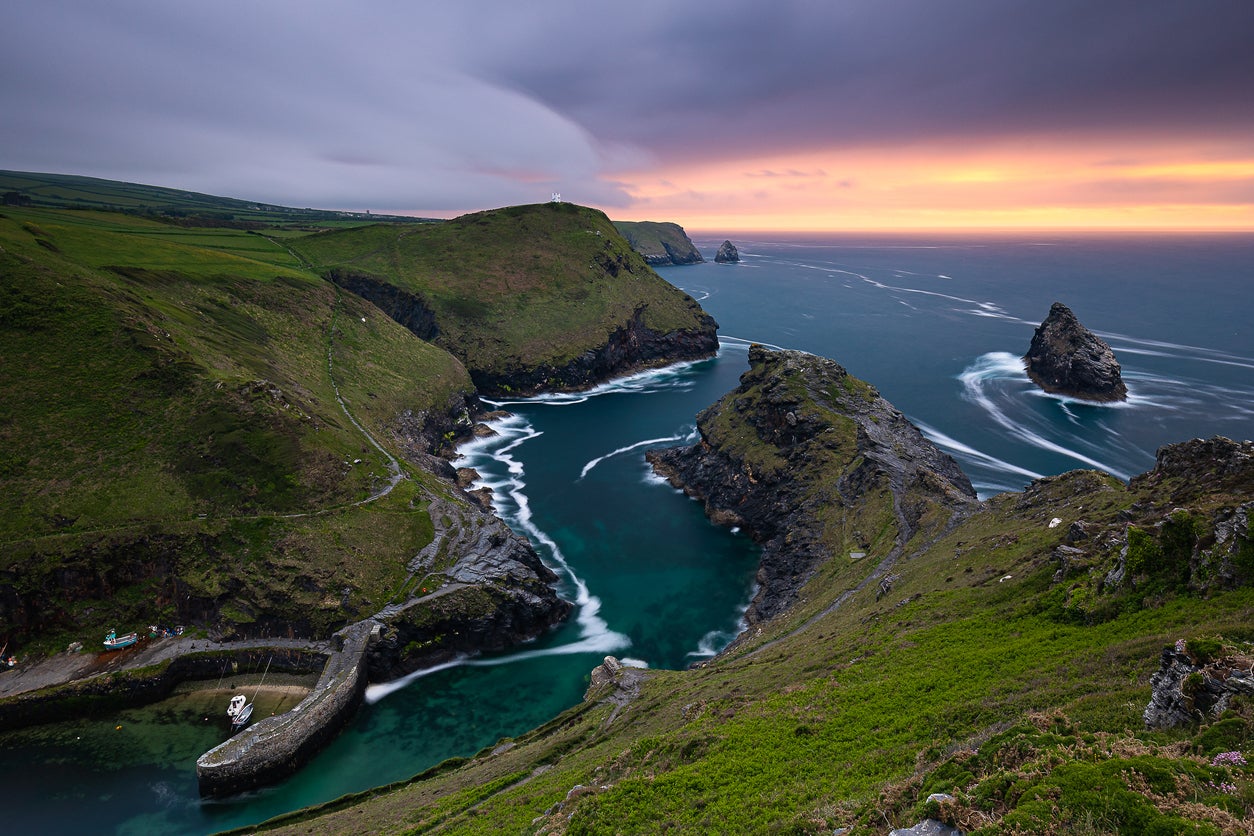 A view of Boscastle Harbour