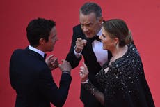 Rita Wilson responds to photos of her and Tom Hanks ‘scolding’ man on Cannes red carpet