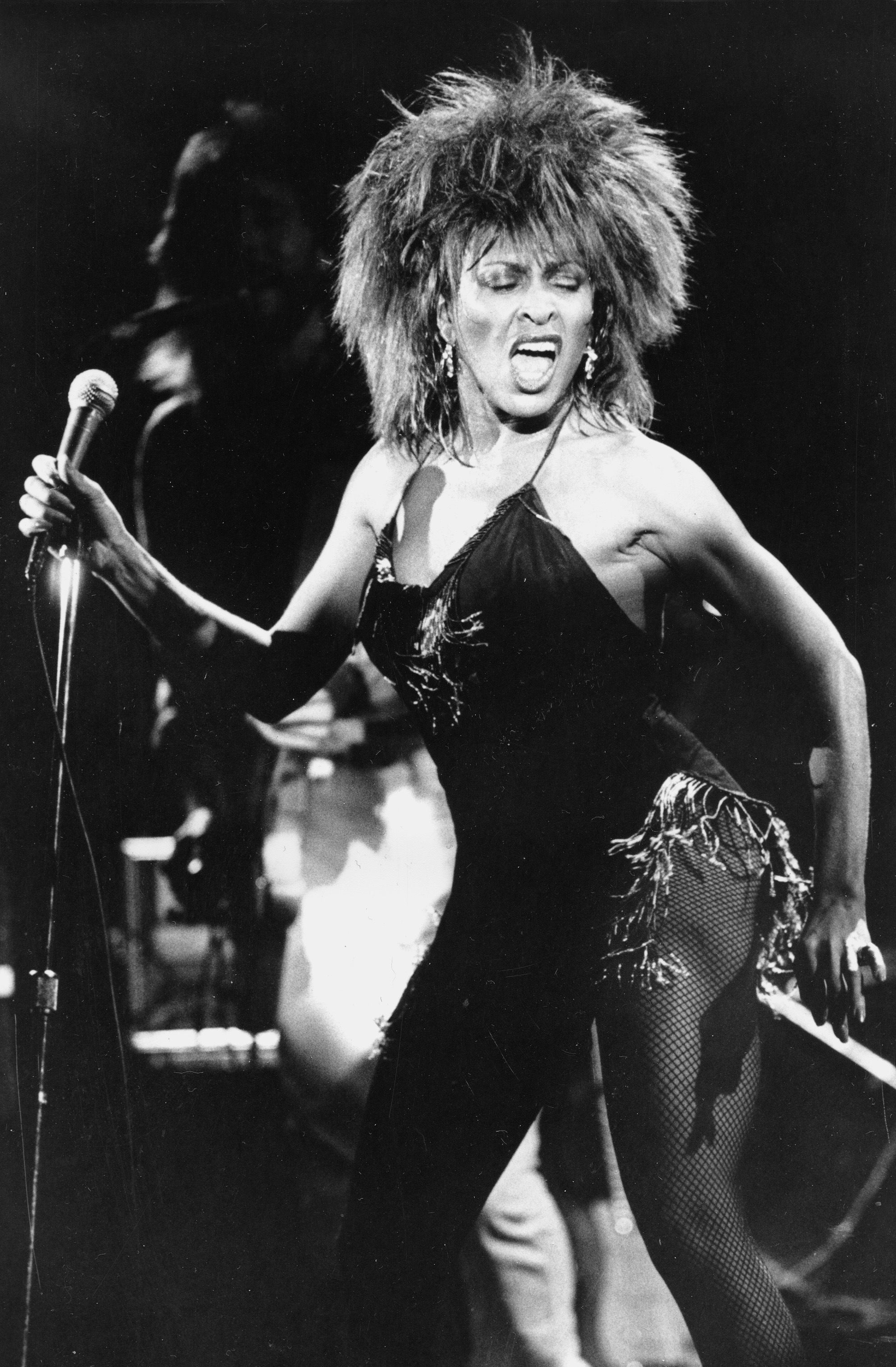 Tina Turner performing in 1984