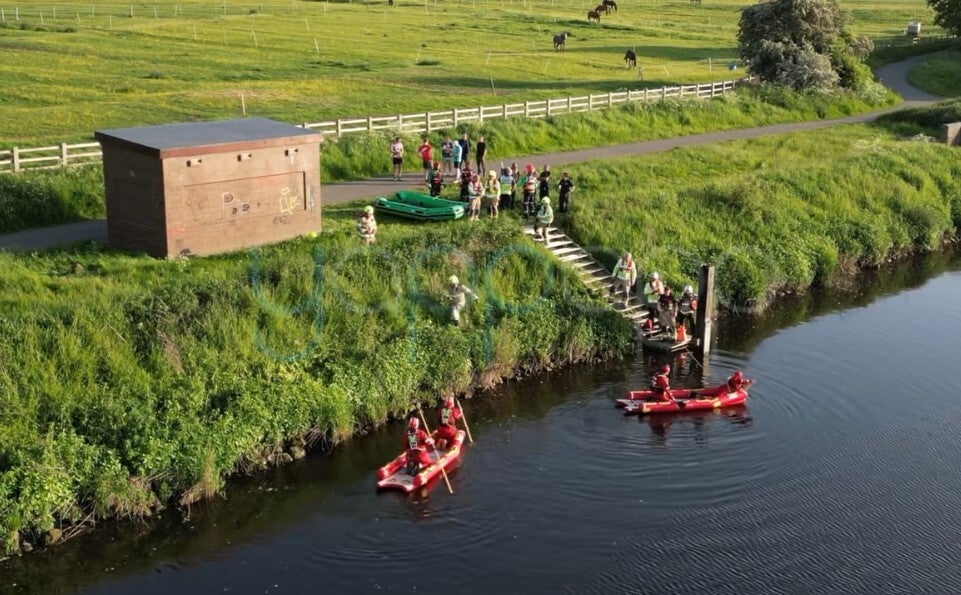 Emergency services used drones and rafts to search for the boy