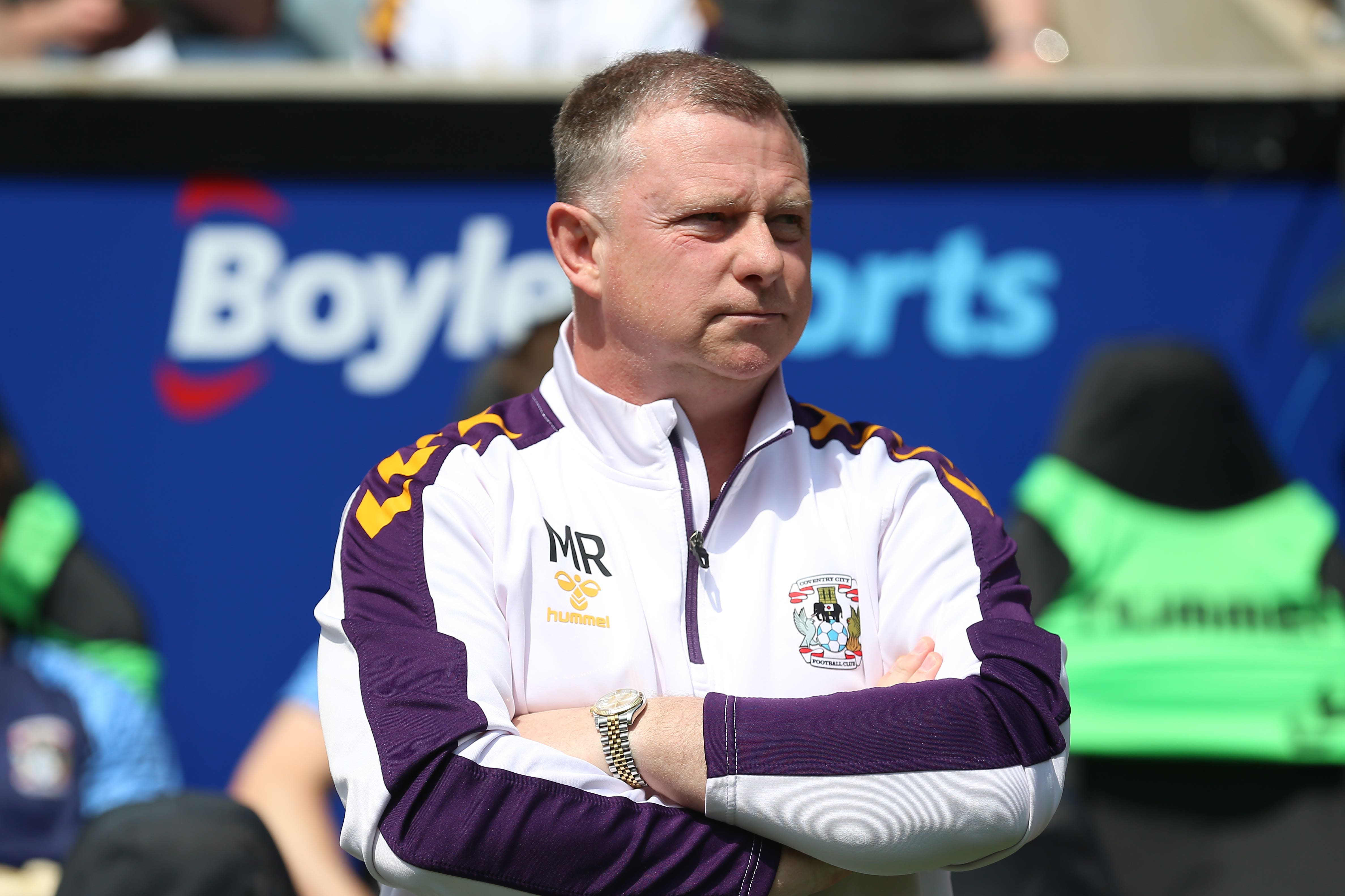 Mark Robins hopes to complete Coventry’s journey from Sky Bet League Two to the Premier League on Saturday (Nigel French/PA)