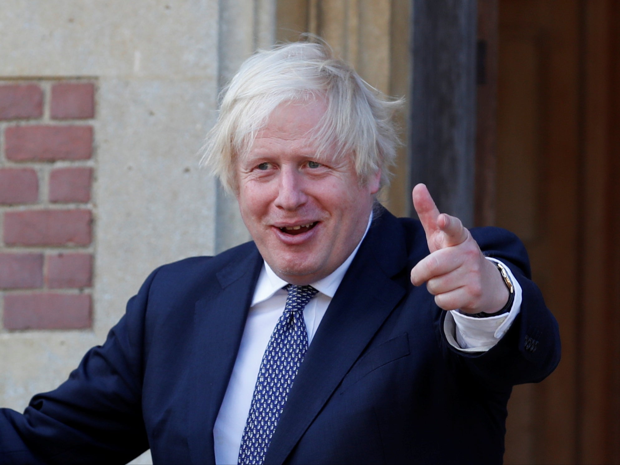 Boris Johnson at Chequers in July 2021