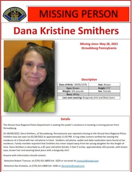 Dana Smithers missing persons poster