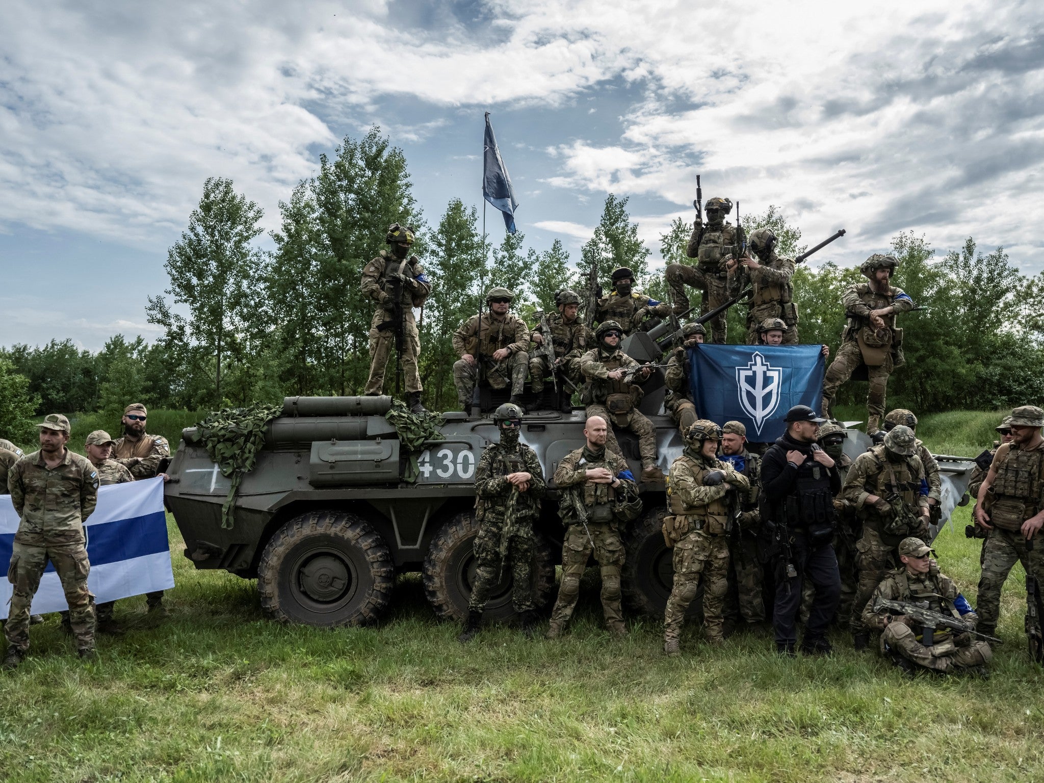 Members of the Russian Volunteer Corps