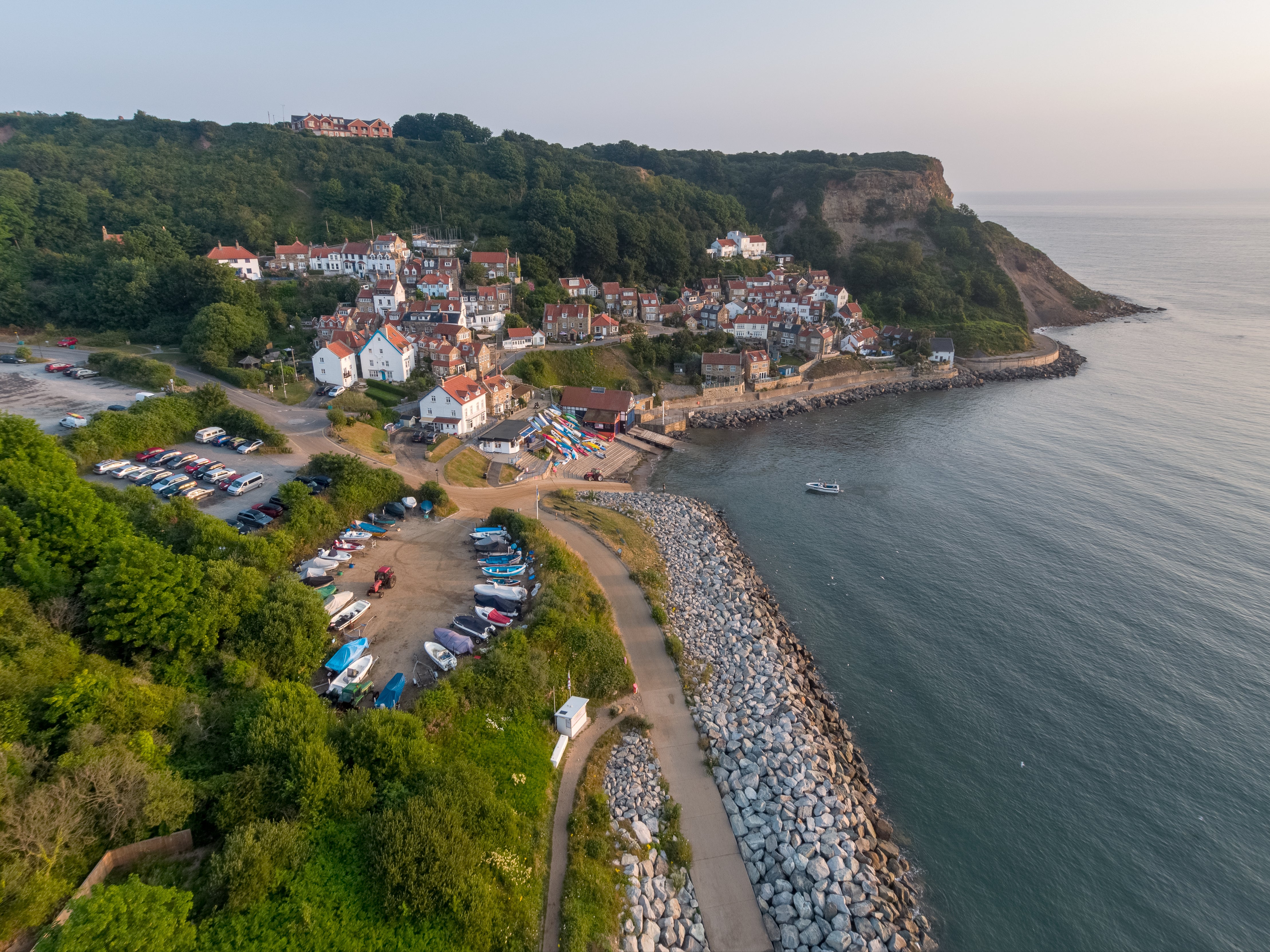 This secluded spot is a quaint village hidden behind the peak of a hill