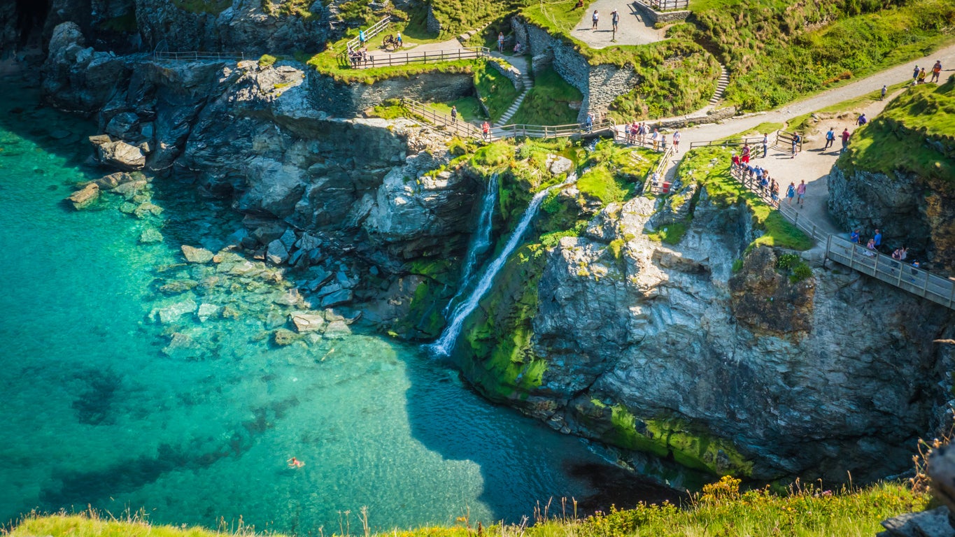 A view over Tintagel Bay