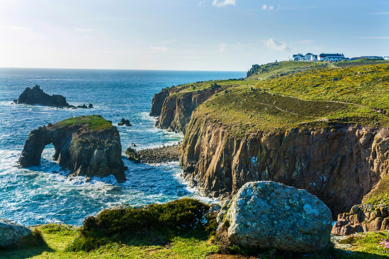 Rock formations on part of the Land’s End coast